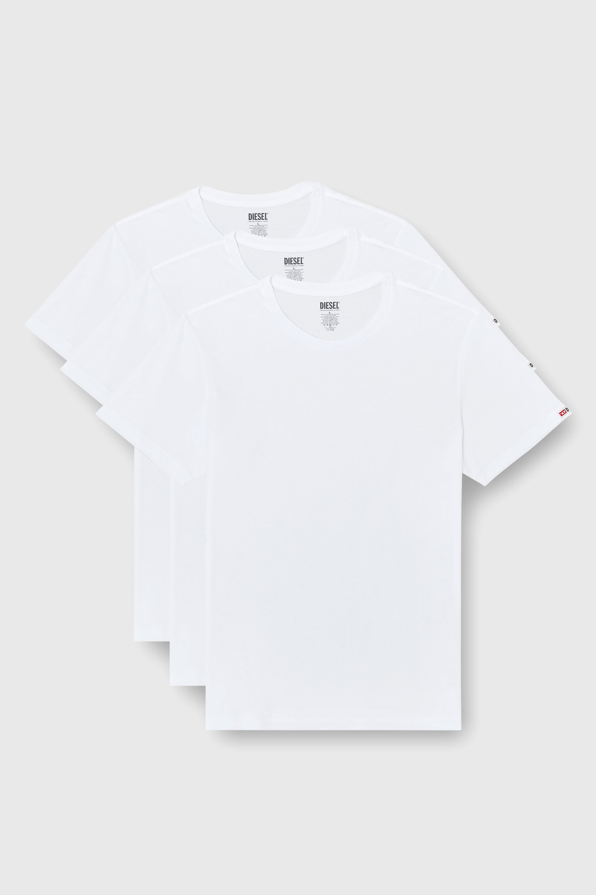Diesel - RANDAL-D-CORE-3PACK, Herren Set aus 3 T-Shirts aus Baumwolle in Wei&szlig; - 1