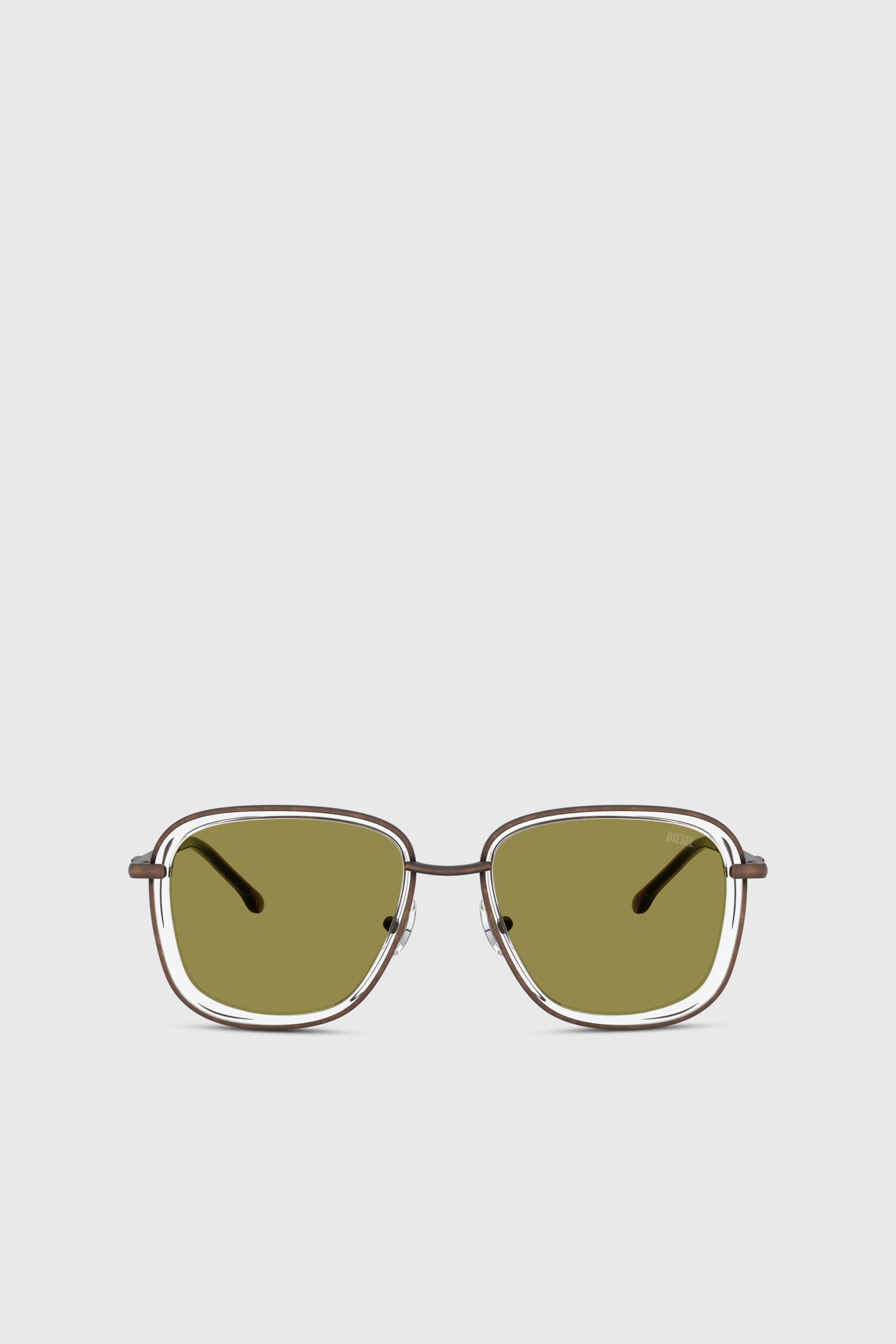 Diesel - 0DL1017, Unisex Quadratische Sonnenbrille in Gr&uuml;n - 1