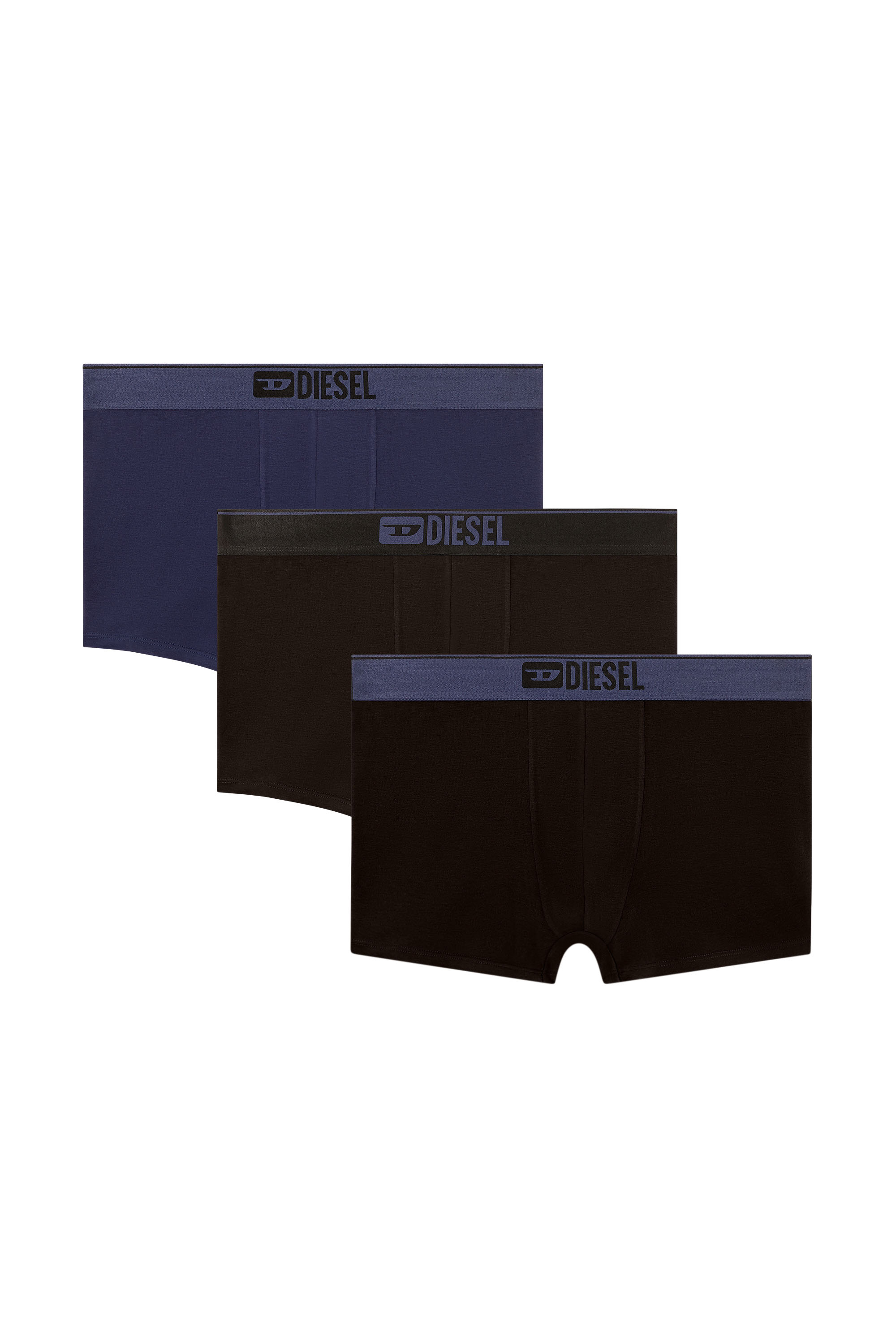 Diesel - UMBX-DAMIENTHREEPACK, Herren Einfarbige Retropants im Dreierpack in Bunt/Schwarz - 1
