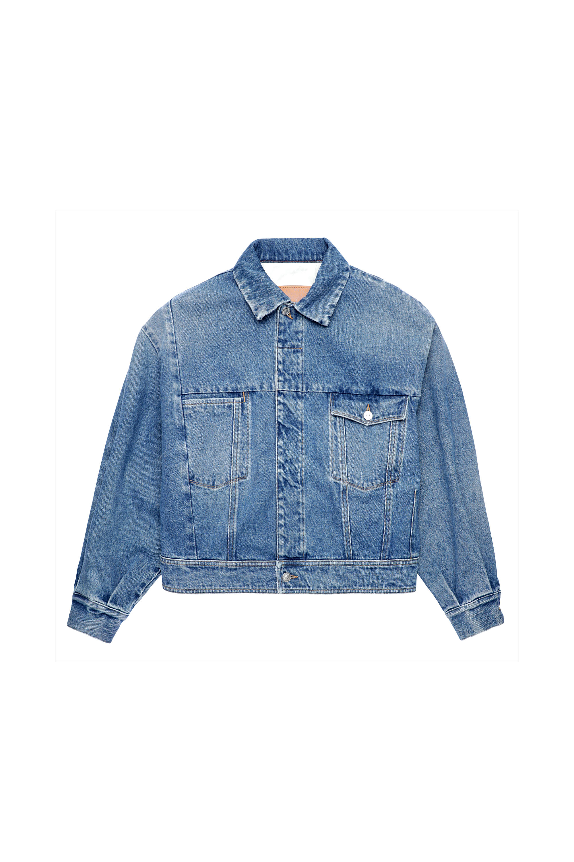 DE-LUCY-SP1, Mittelblau - Denim jacken