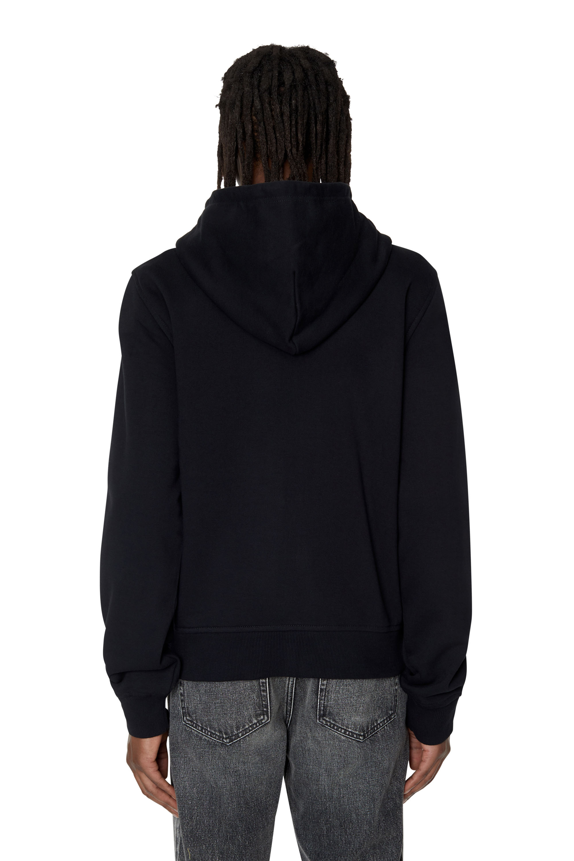Diesel - S-GINN-HOOD-ZIP-DIV, Schwarz - Image 2