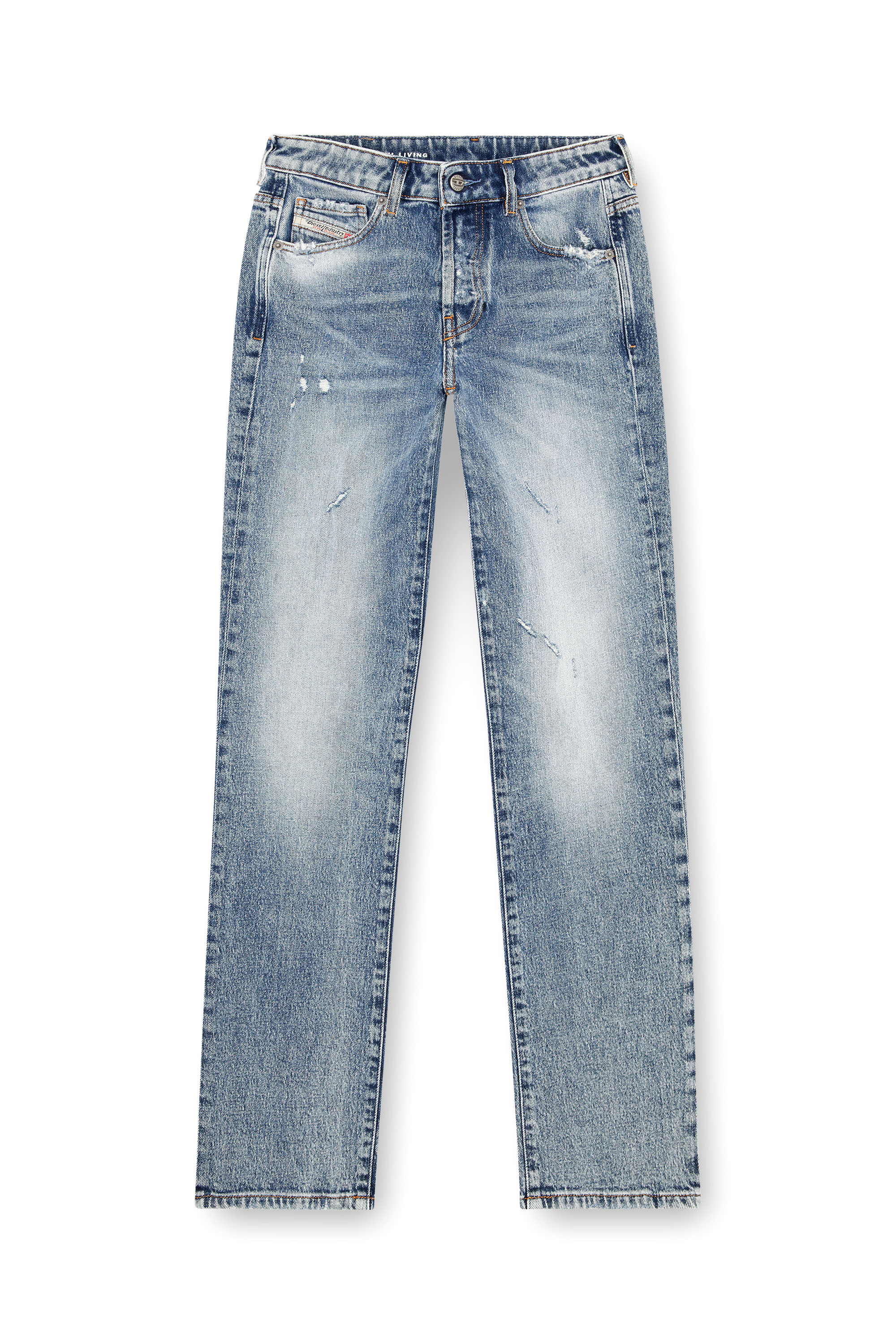 Diesel - Woman Straight Jeans 1989 D-Mine 09J57, Medium blue - Image 3