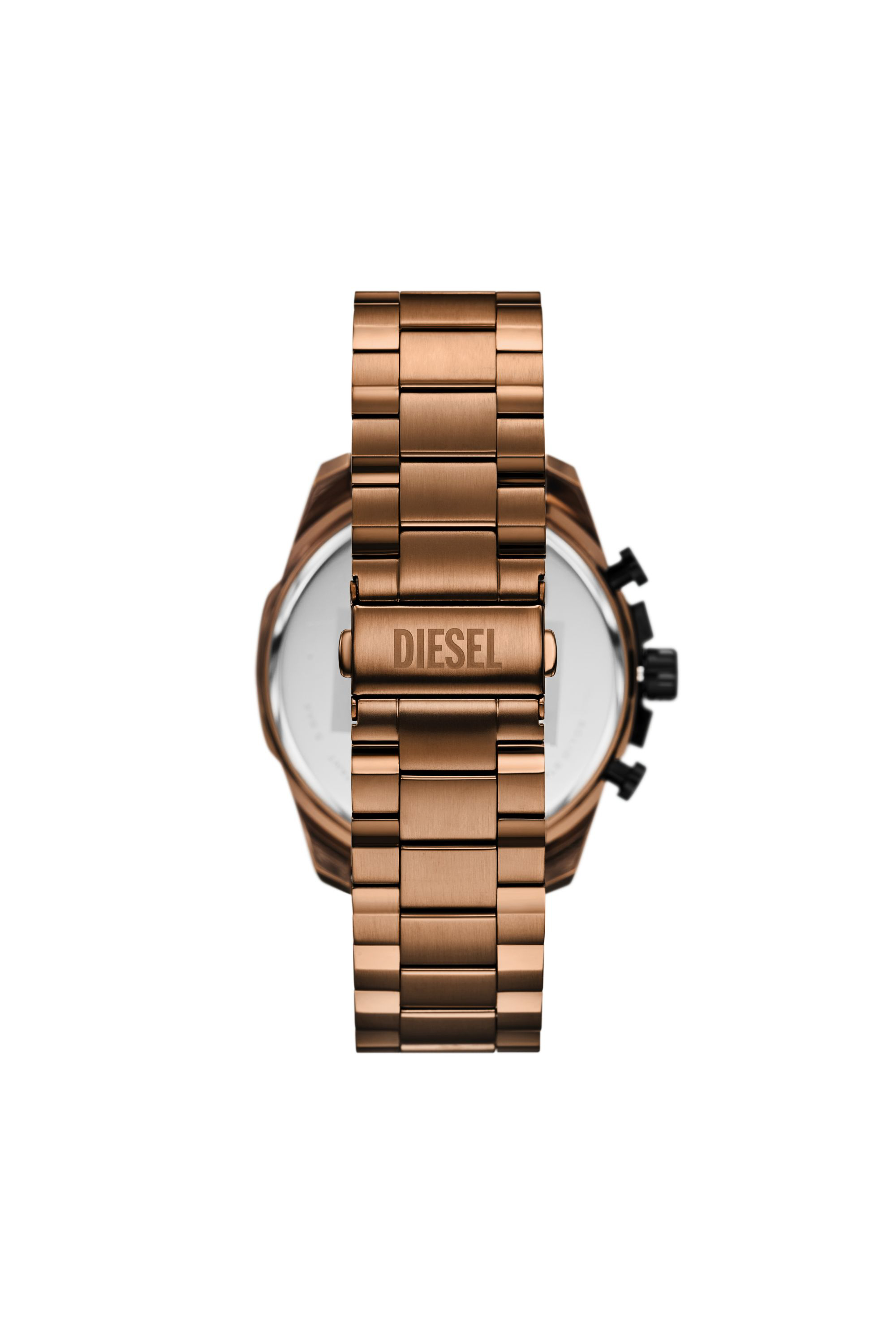 Diesel - DZ4697 WATCH, Herren Mega Chief Slim Braun Edelstahl Uhr in Bronze - 2