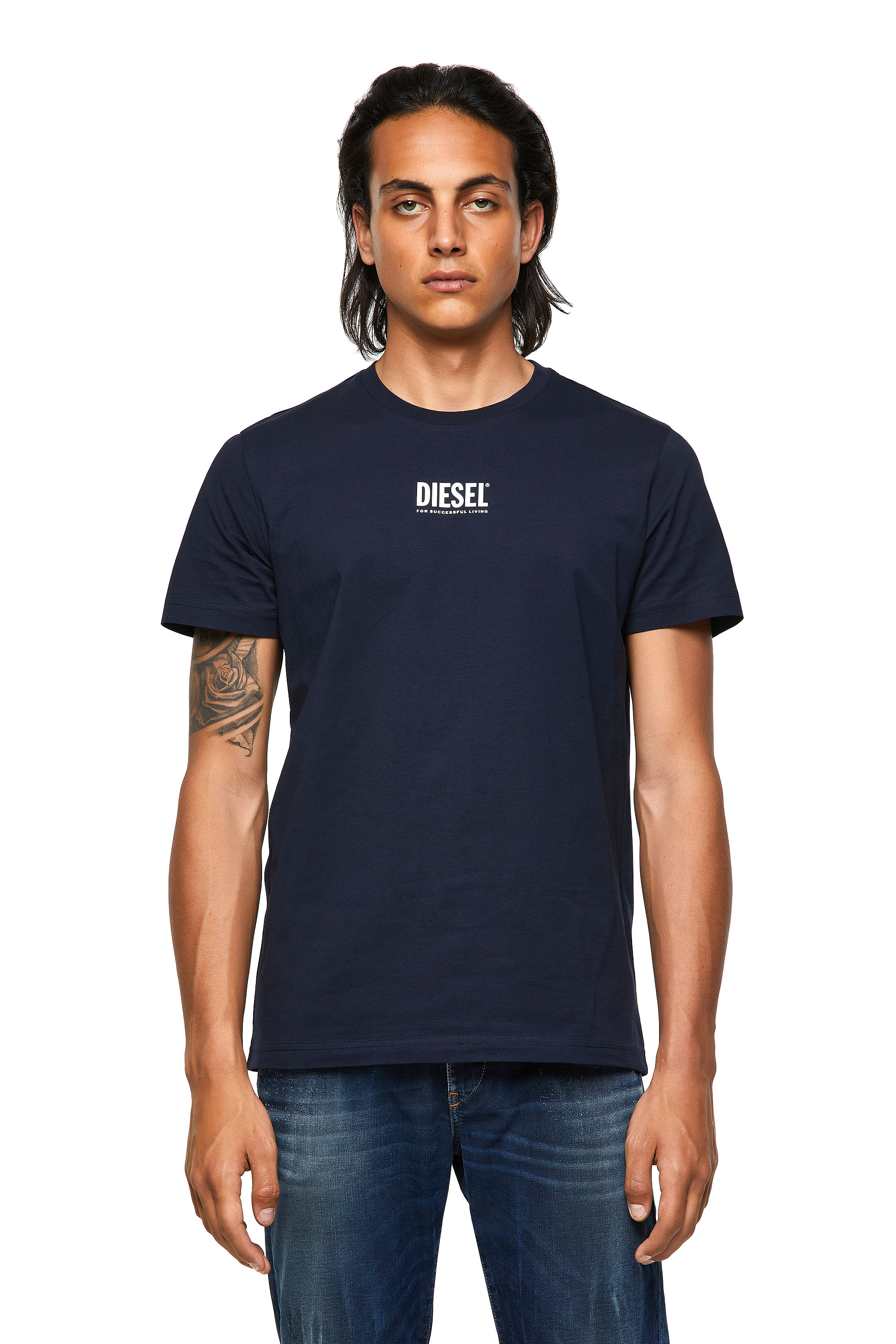 T-DIEGOS-ECOSMALLOGO, Dunkelblau - T-Shirts