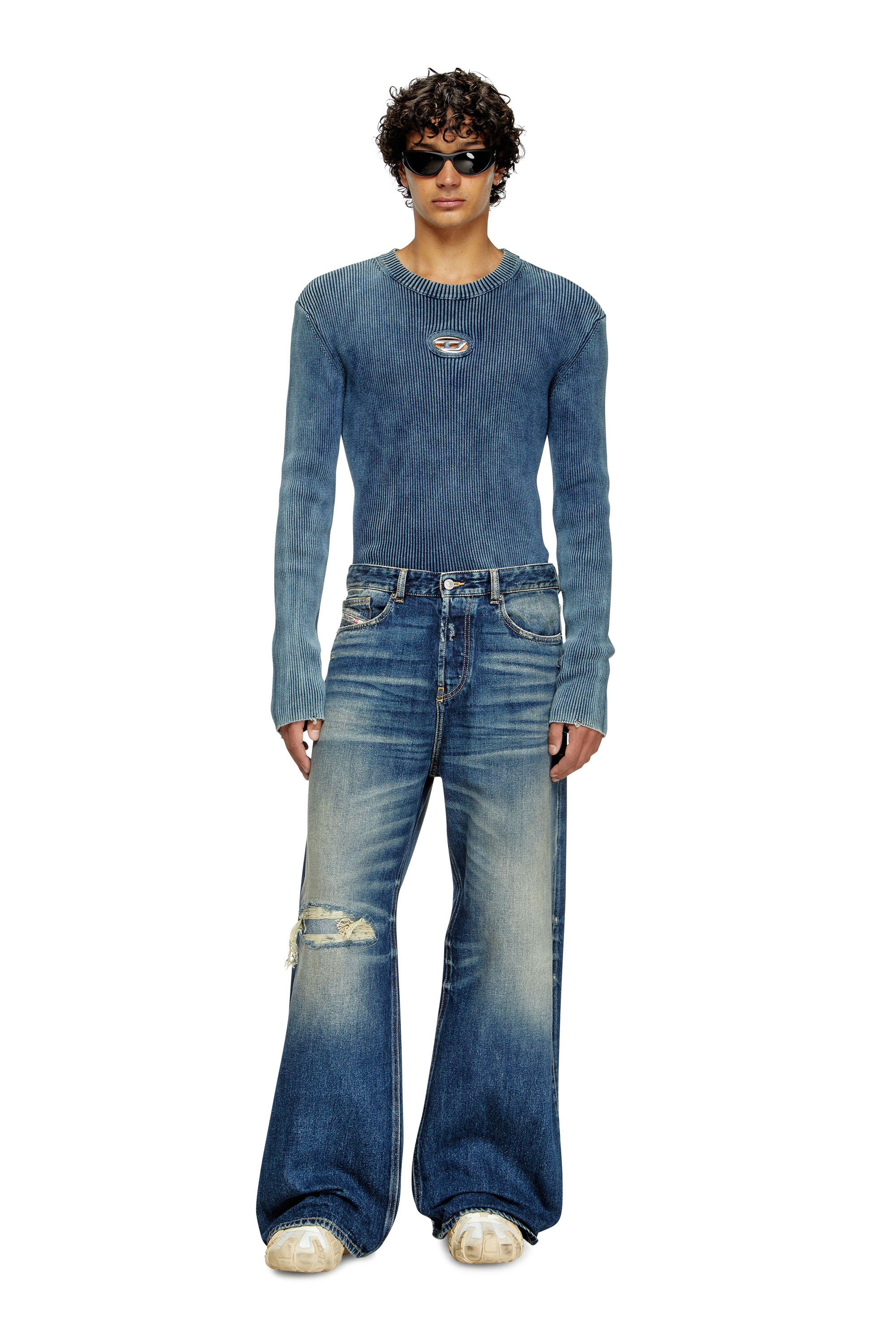 Diesel - Herren Relaxed Jeans D-Rise 09J95, Dunkelblau - 2