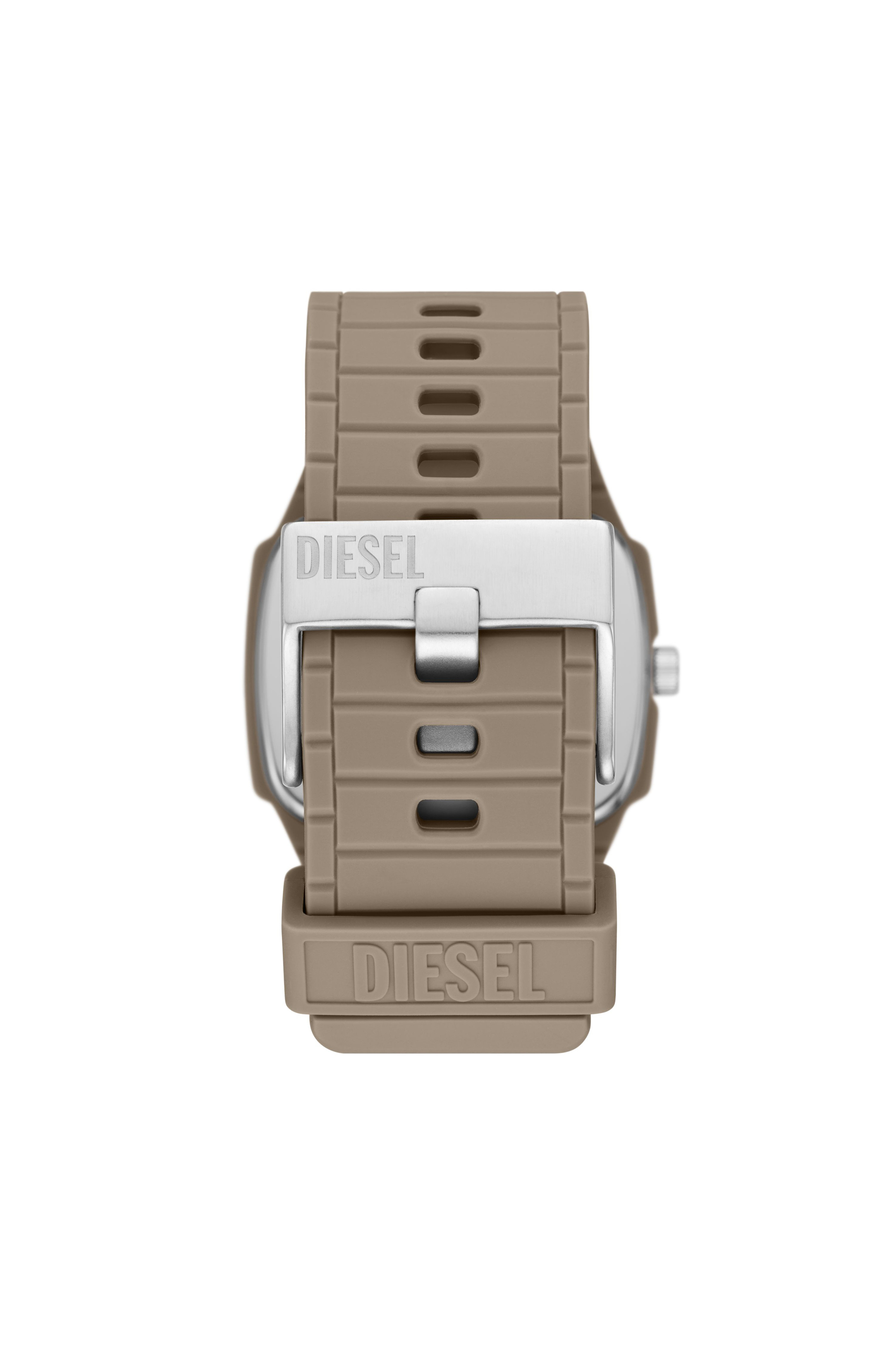 Diesel - DZ2167, Herren Cliffhanger 2.0 mit beige Silikonarmband in Beige - 2
