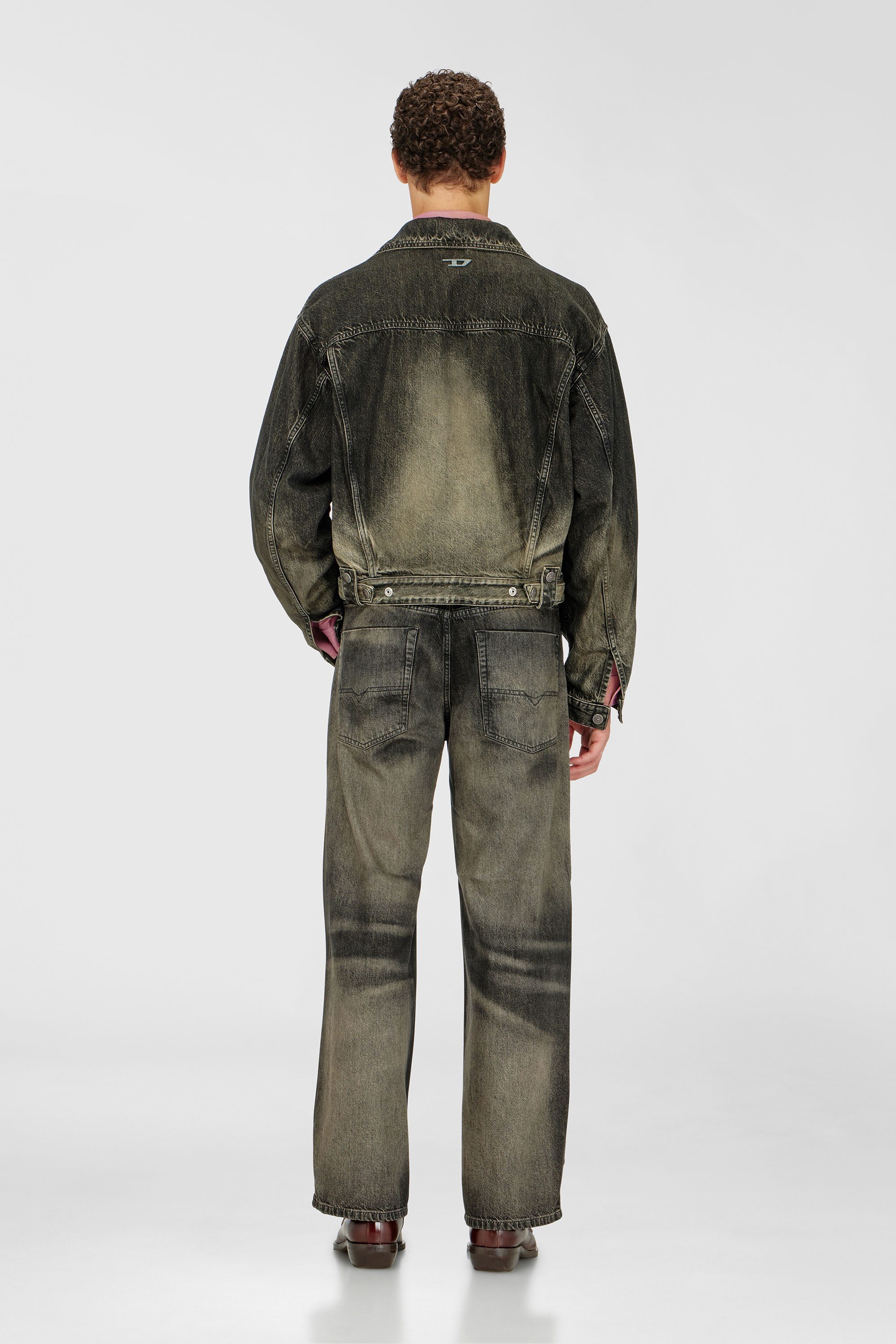 Diesel - Unisex Relaxed Jeans 1982 D-Hakou 09R33, Schwarz/Dunkelgrau - 3