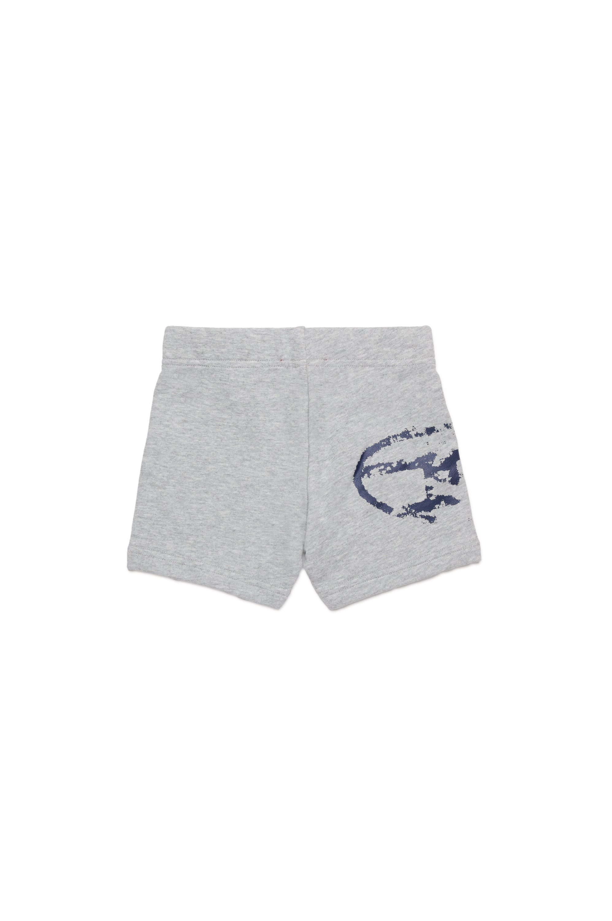 Diesel - PESDISHORTB, Unisex Shorts aus Baumwolle mit vielgetragenem Oval D-Logo in Grau - 2