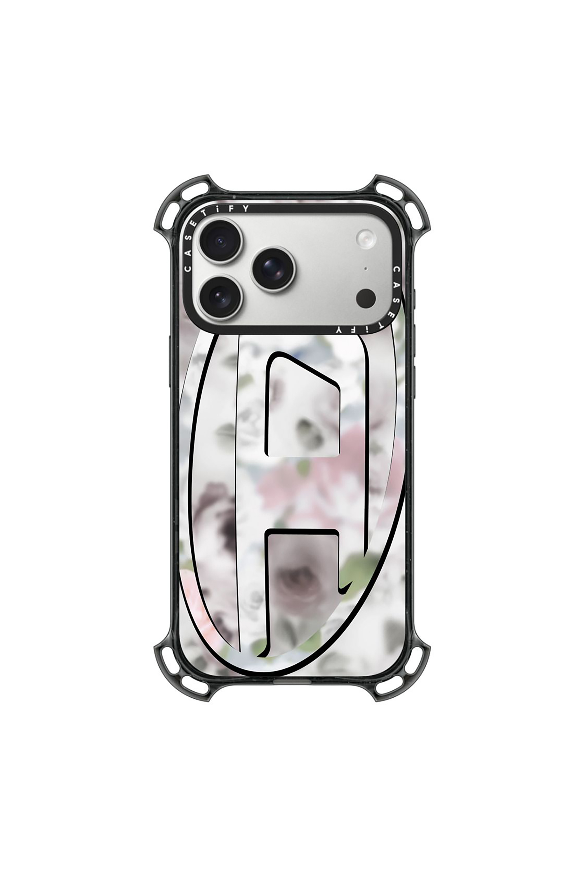 Diesel - 60585 MOULDED CASE, Unisex H&uuml;lle Oval D bounce f&uuml;r iPhone 17 Pro Max in Schwarz/Rosa - 1