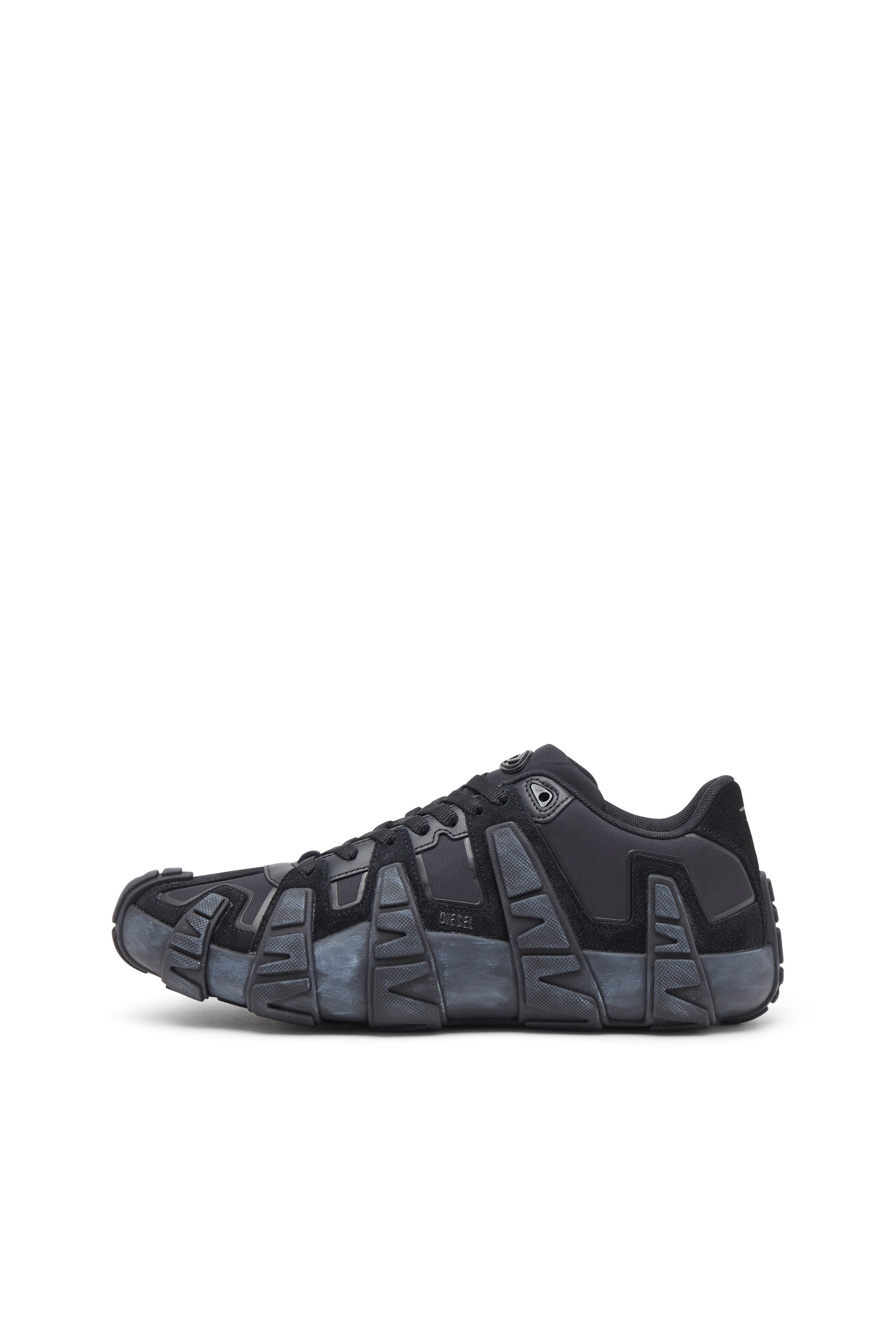 Diesel - S-D-GRIFFE LOW, Herren S-D-Griffe - Turnschuhe aus Nylon in Schwarz/Blau - 3