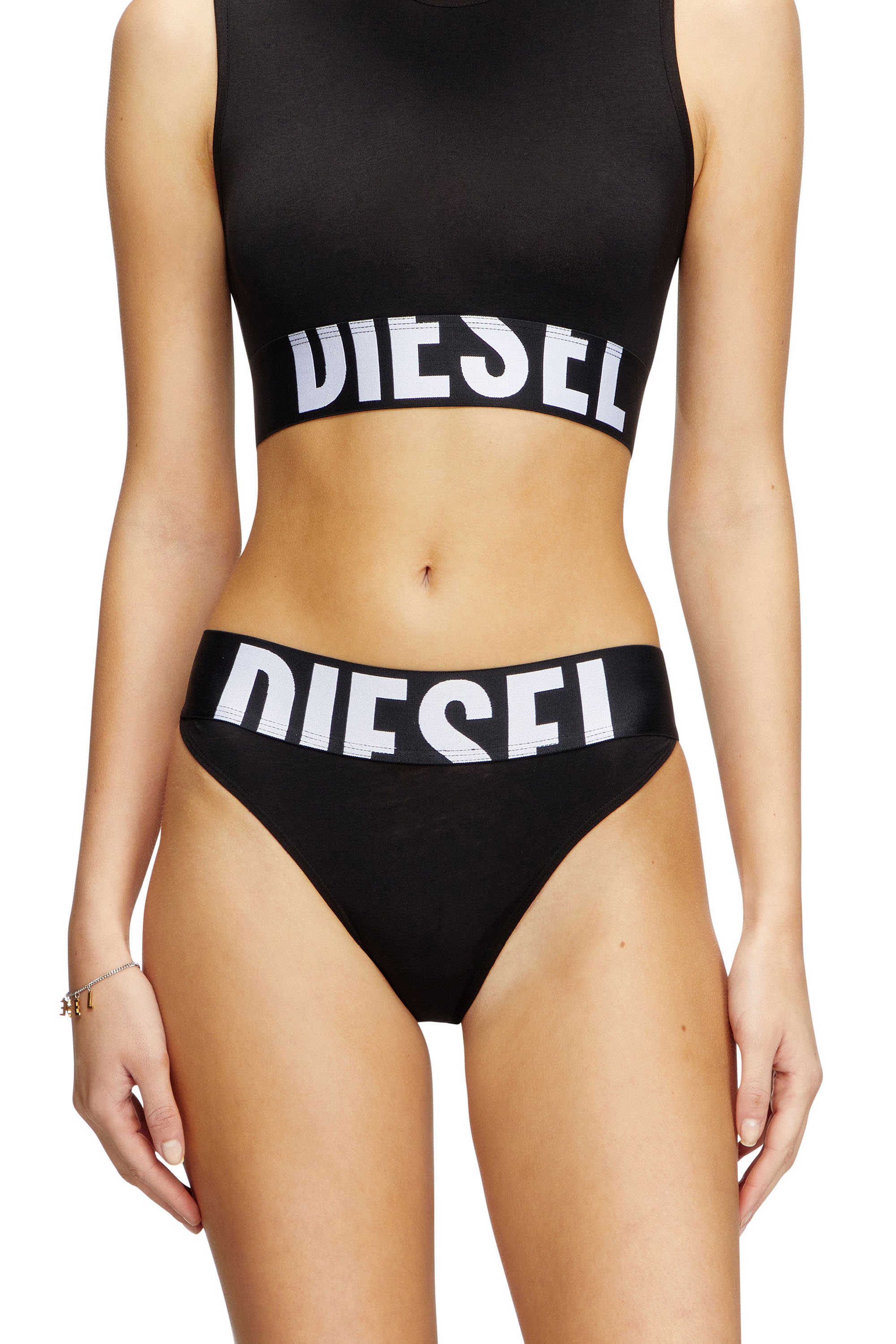 Diesel - LOLA-D-POP-3PACK, Damen Slips mit Cut-off-Logo im Dreierpack in Schwarz - 2