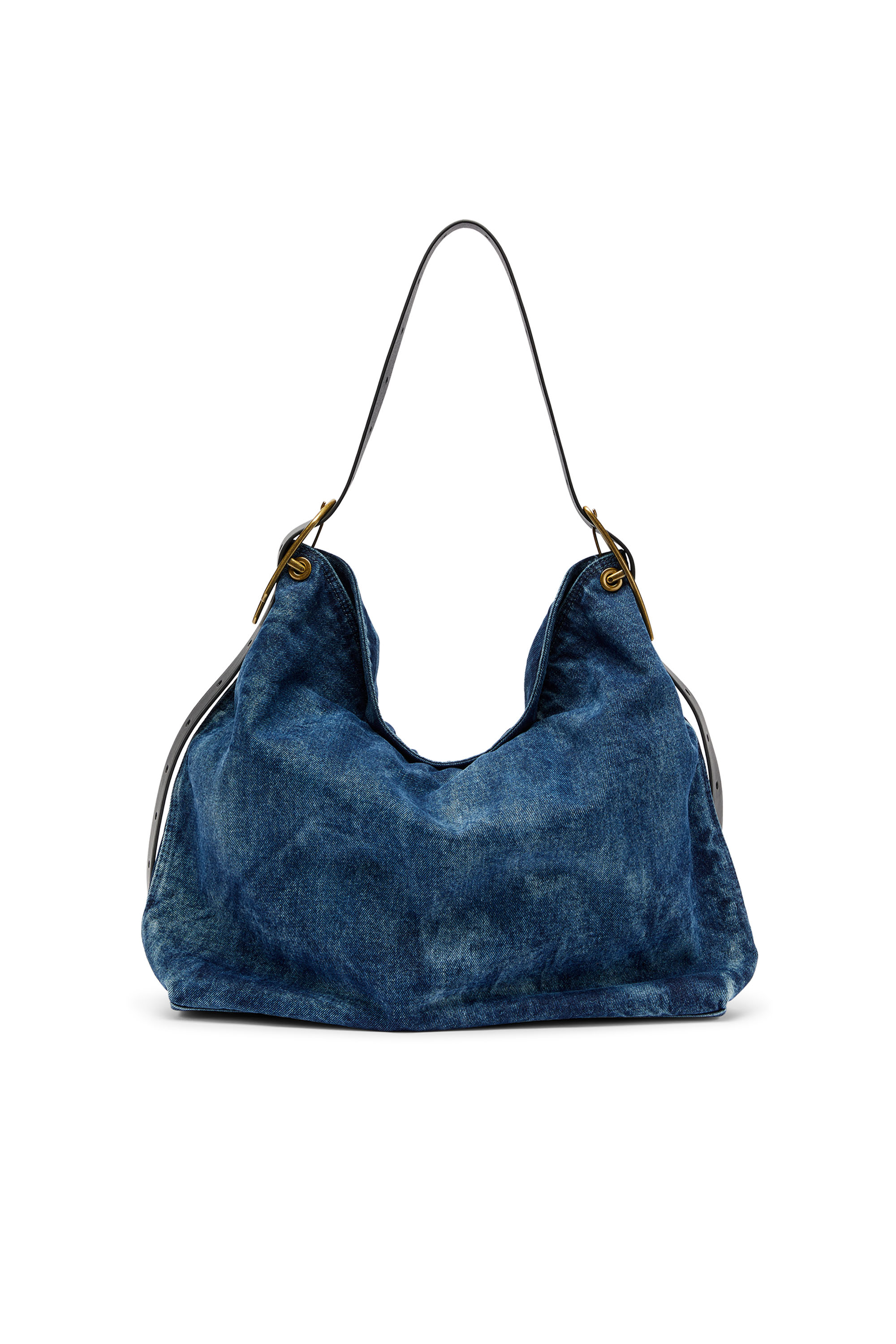 Diesel - D-LINE HOBO, Damen D-Line-Denim Hobo-Tasche in Mittelblau - 3