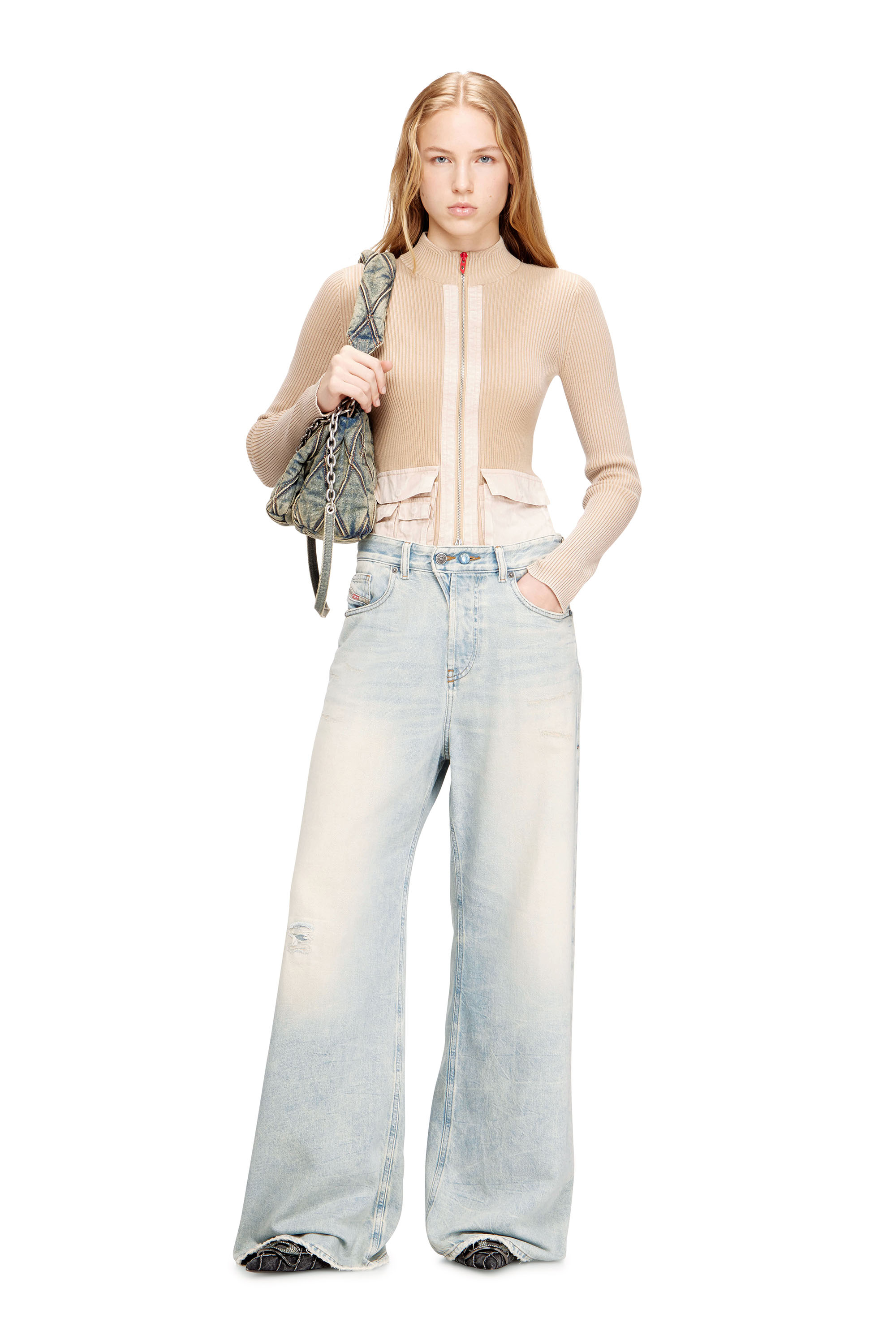 Diesel - Damen Relaxed Jeans 1996 D-Sire 09N22, Hellblau - 2