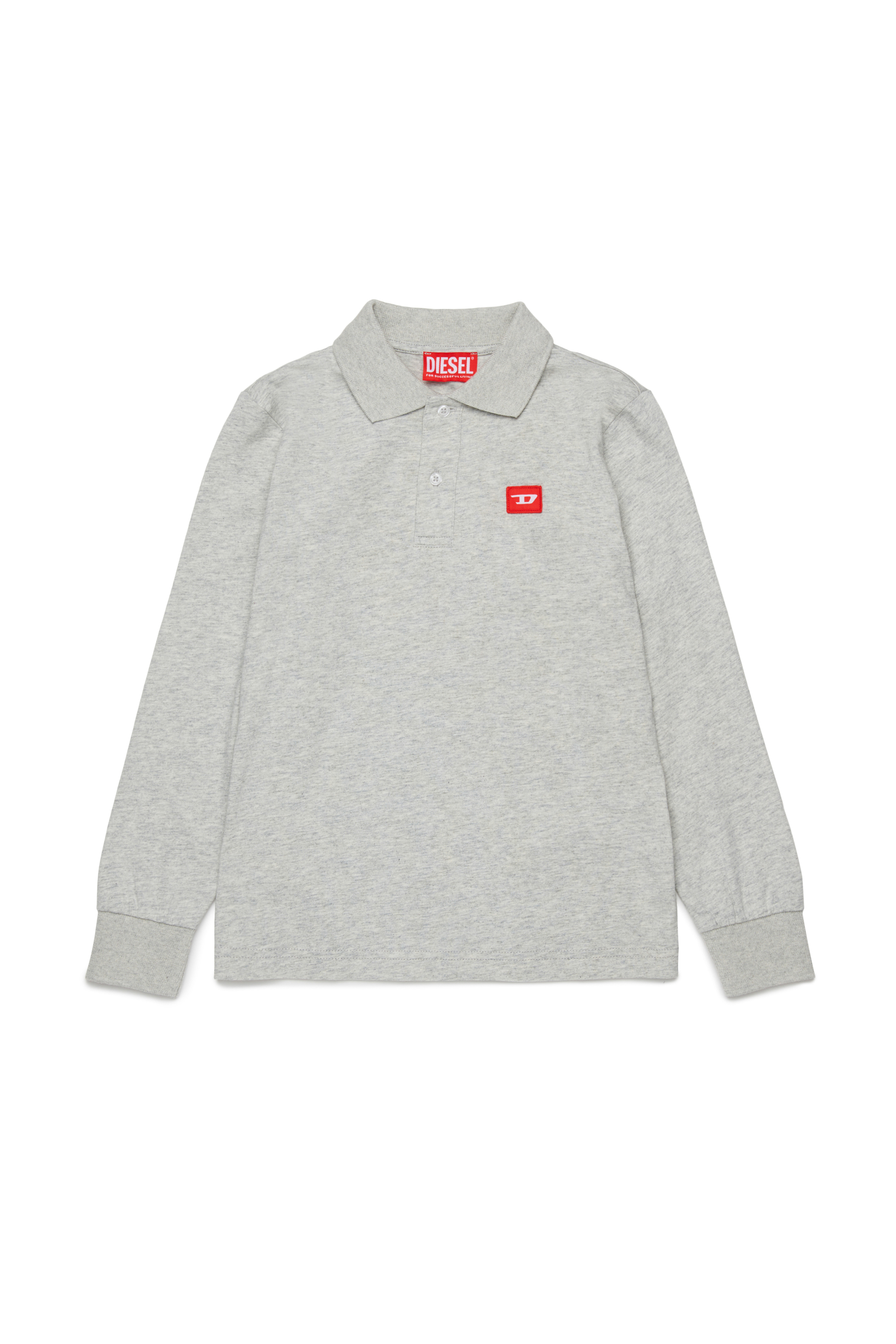 Diesel - TAKAO, Herren Baumwollpolo mit Logo in Grau - 1