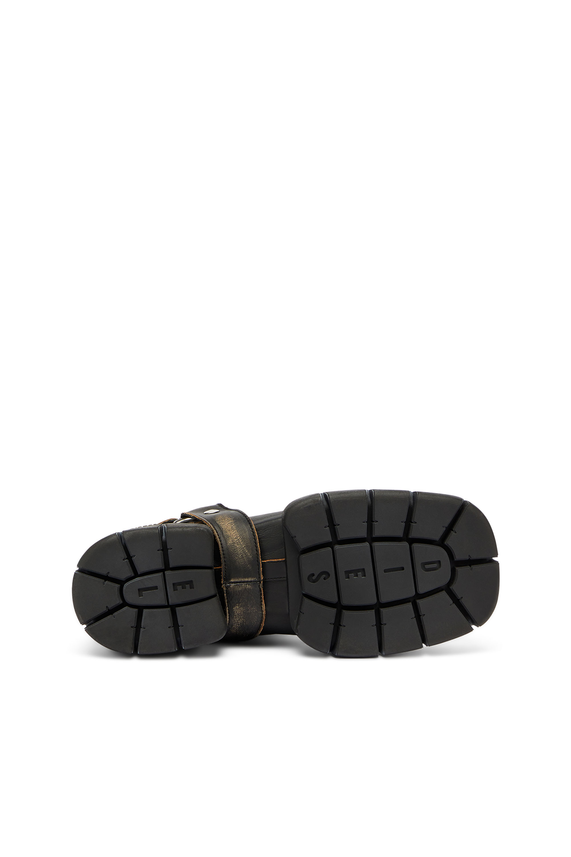 Diesel - D-TEX TU, Man's D-Tex - Biker boots in distressed leather in null - 4