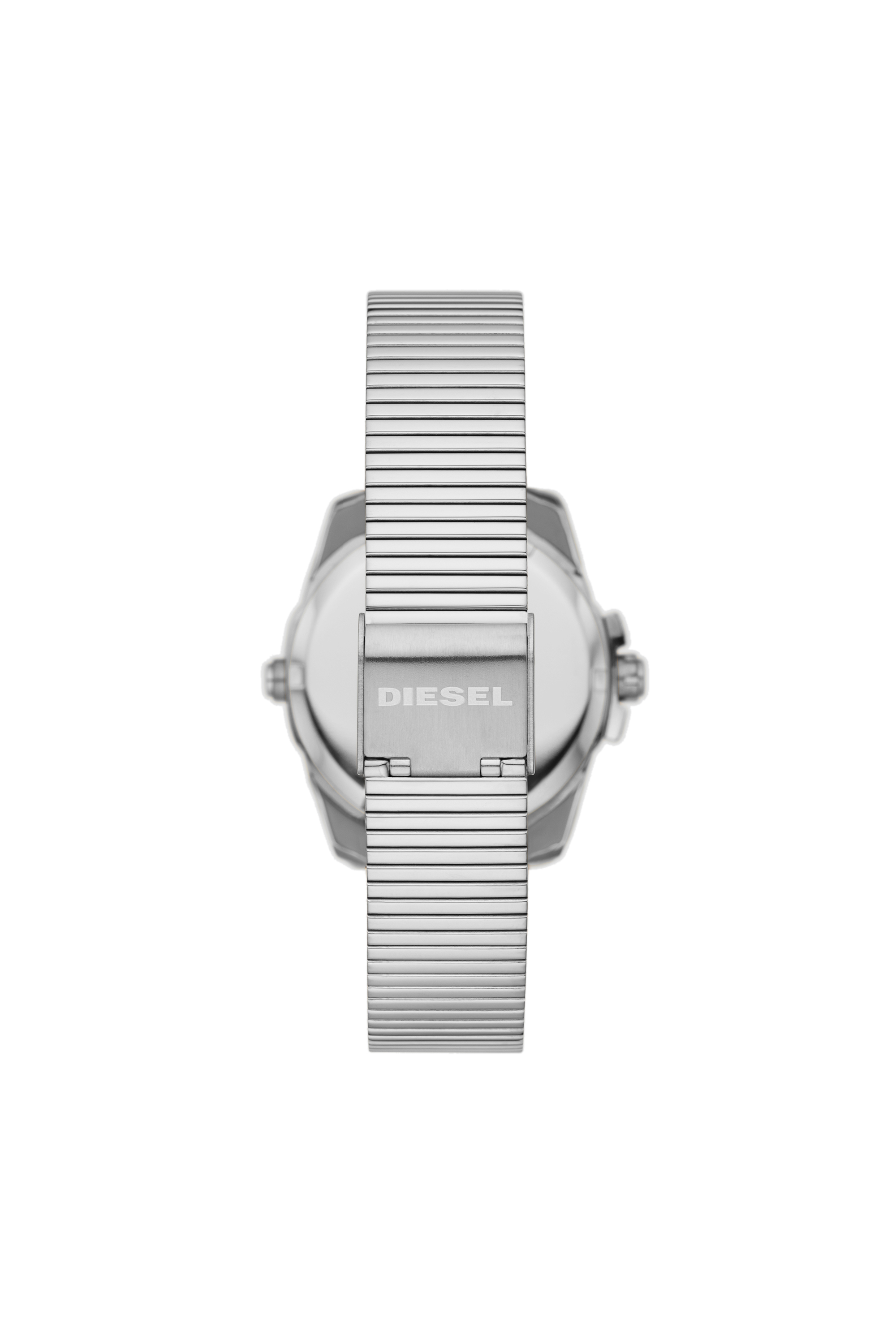 Diesel - DZ1962, Unisex Baby Chief-Armbanduhr mit digitalem Uhrwerk und Edelstahlarmband in Silber - 2