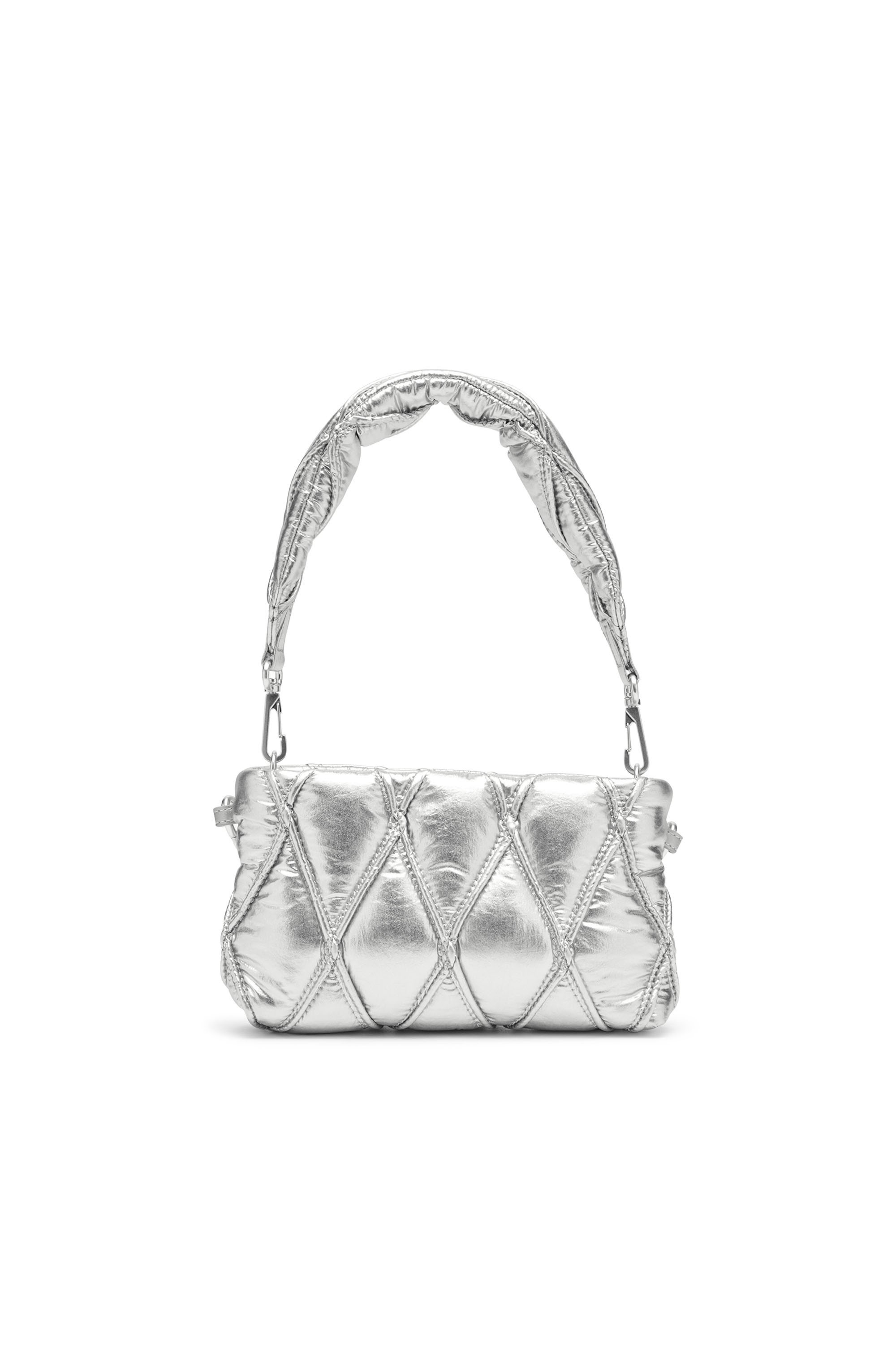Diesel - CHARM-D POUCH, Damen Portemonnaie-Tasche aus gestepptem Metallic-Nylon in null - 2