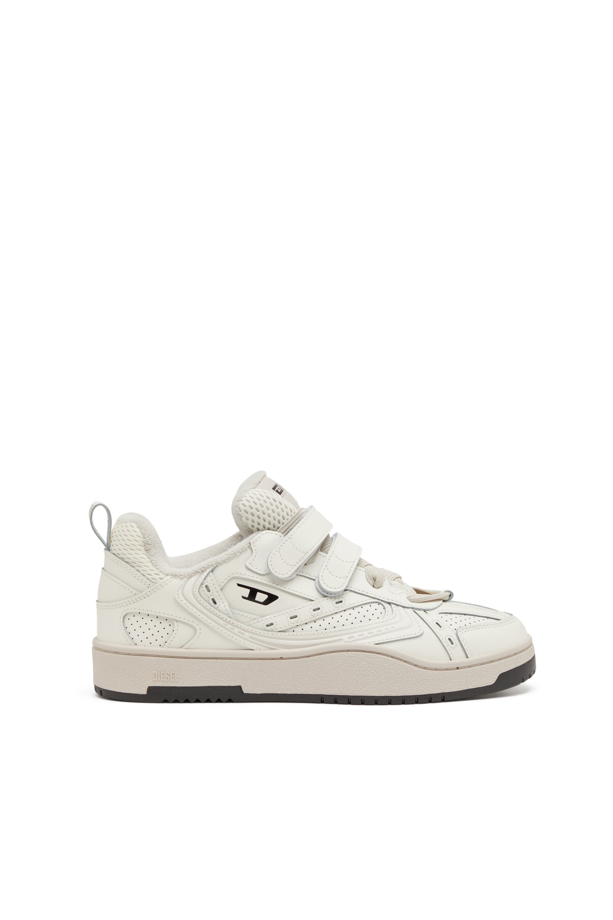 Diesel - S-UKIYO SKT, Man's S-Ukiyo-Monochrome sneaker with straps in White - 1