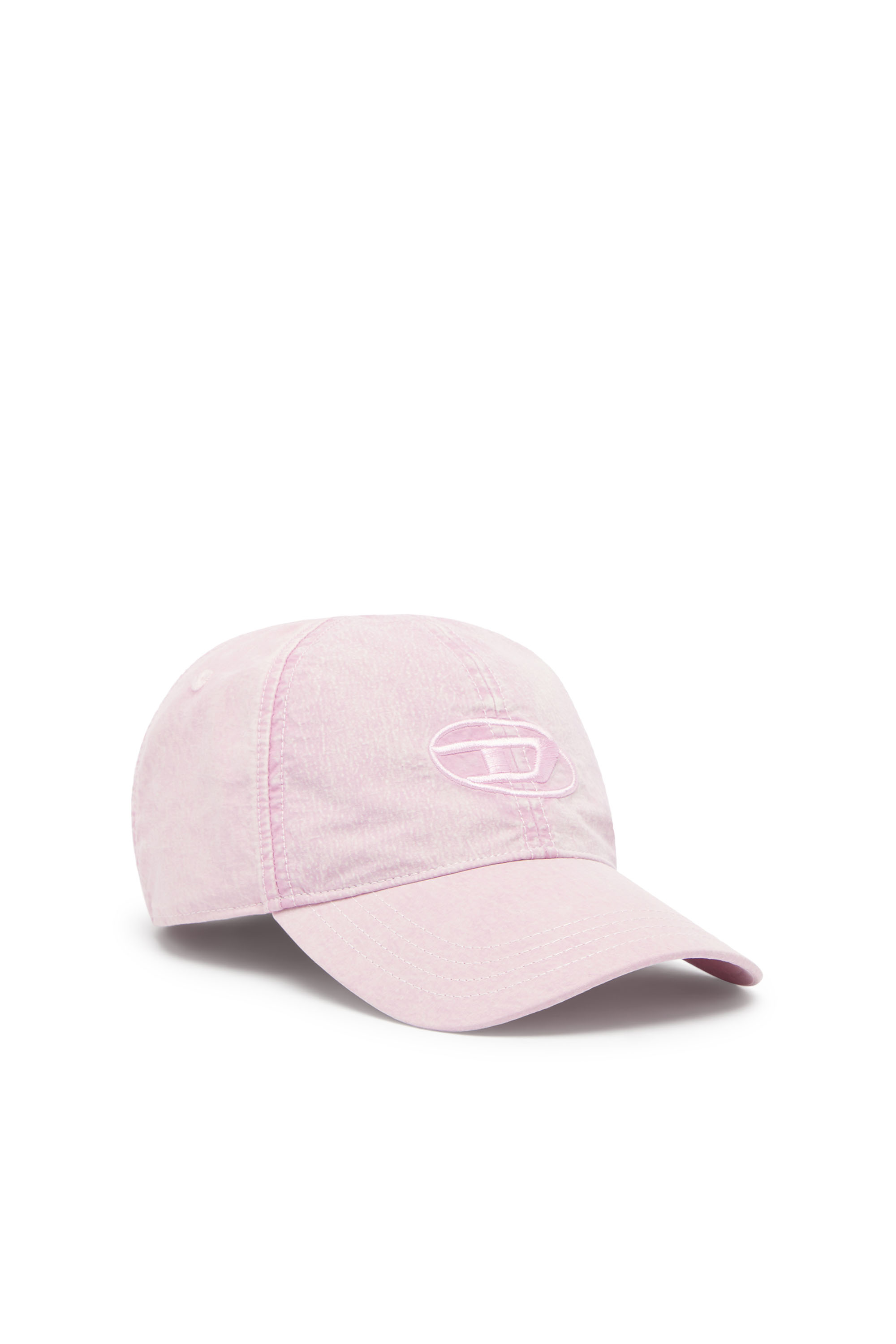 Diesel - C-NYLOFF, Herren Baseballkappe mit gesticktem Oval D in Rosa - 1