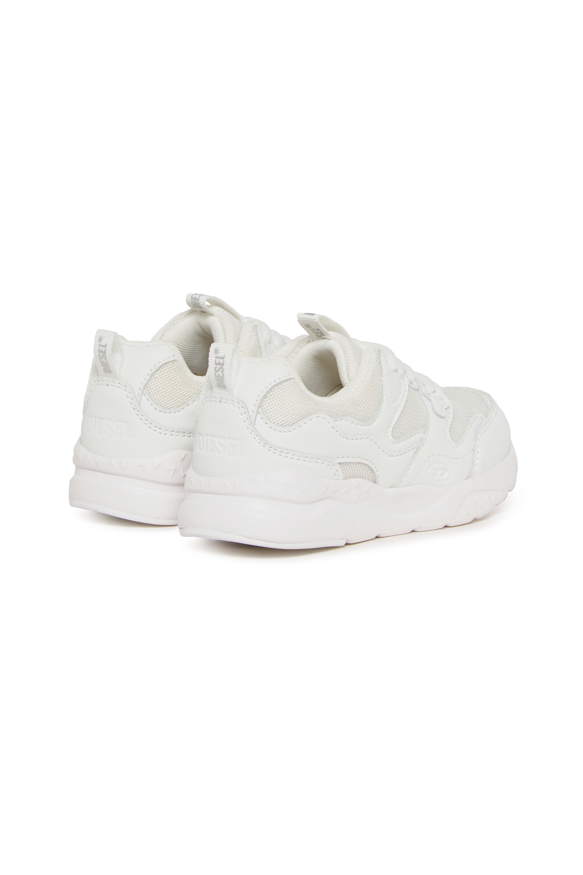 Diesel - S-RUBCOL, Unisex's S-Rubcol-Monochrome sneakers in mesh in White - 3