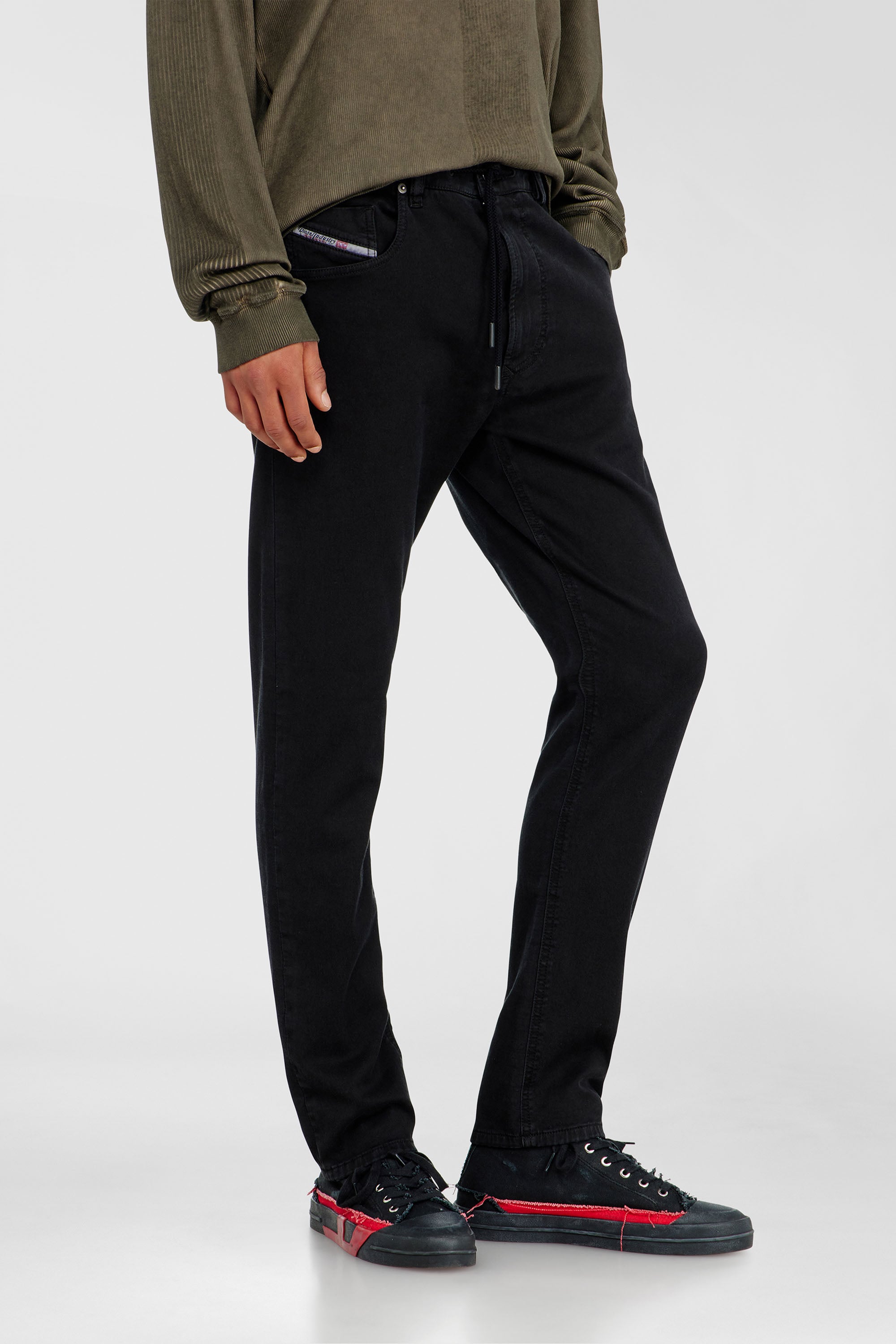 Diesel - Herren Regular 2032 D-Krooley Joggjeans&reg; 068NH, Schwarz/Dunkelgrau - 5