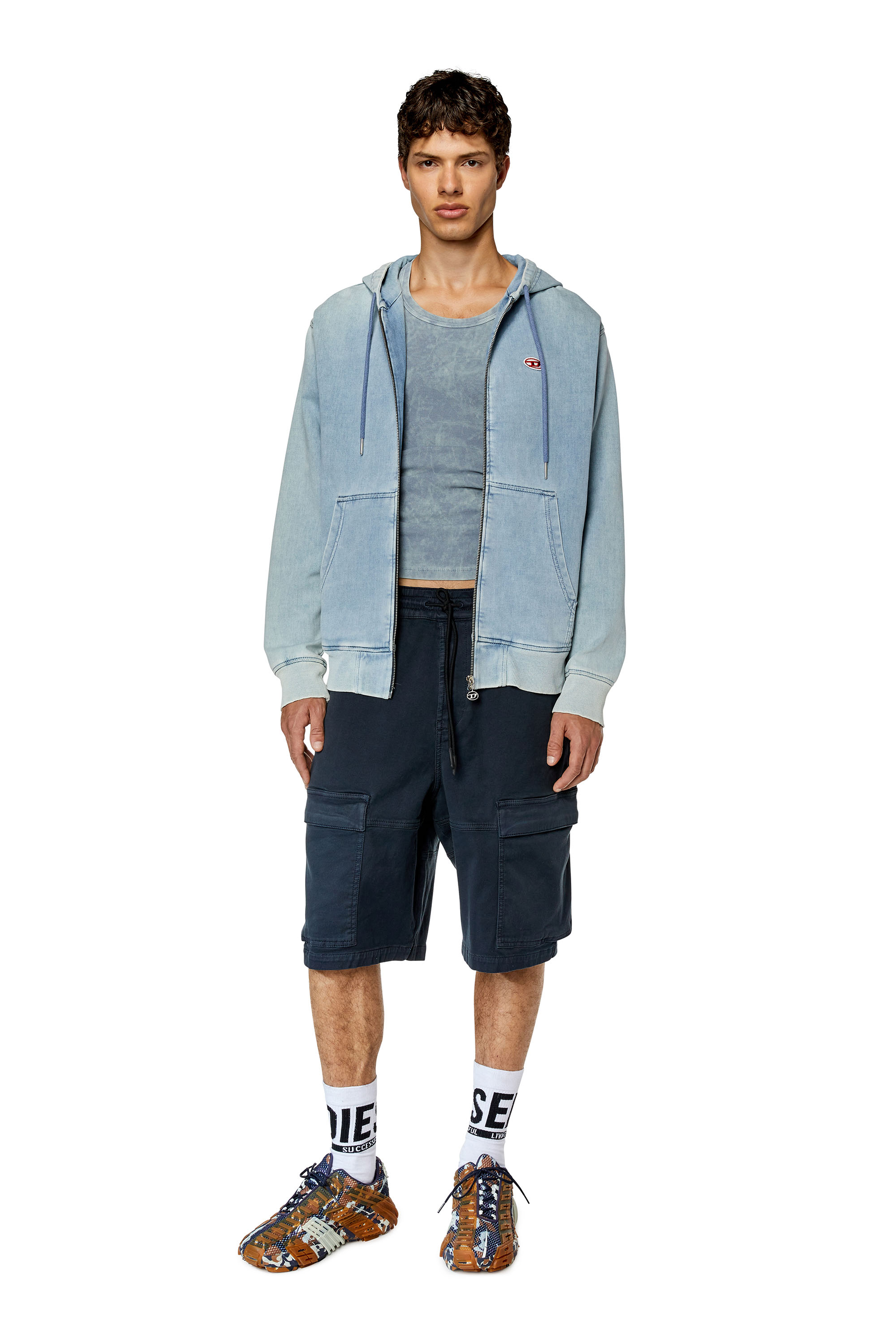 Diesel - D-KROOLEY-CARGO-SHORT JOGG, Dunkelblau - Image 2