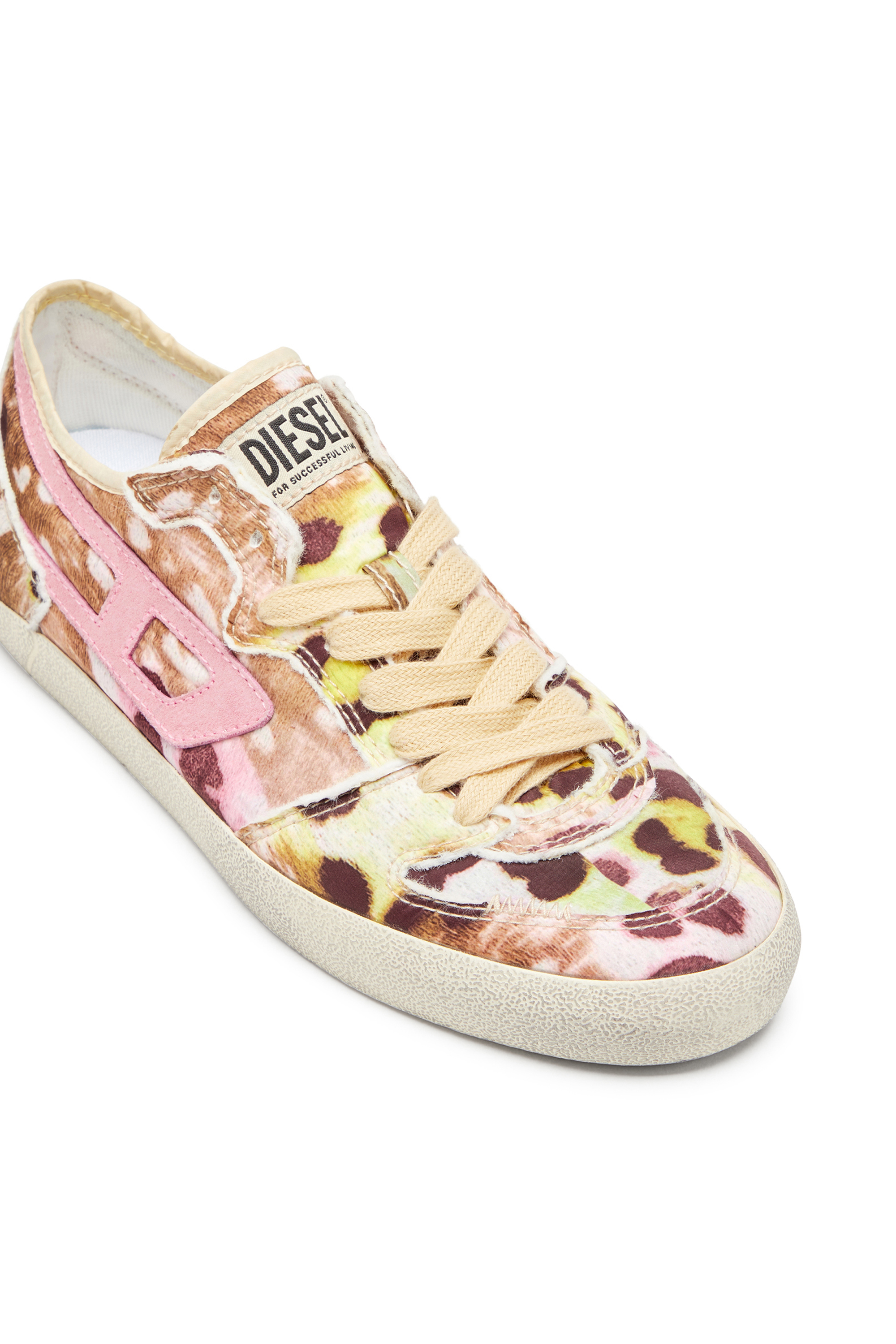 Diesel - S-LEROJI D-1 LOW W, Damen S-Leroji D-Vielgetragene Sneakers aus bedrucktem Nylon in Bunt - 6