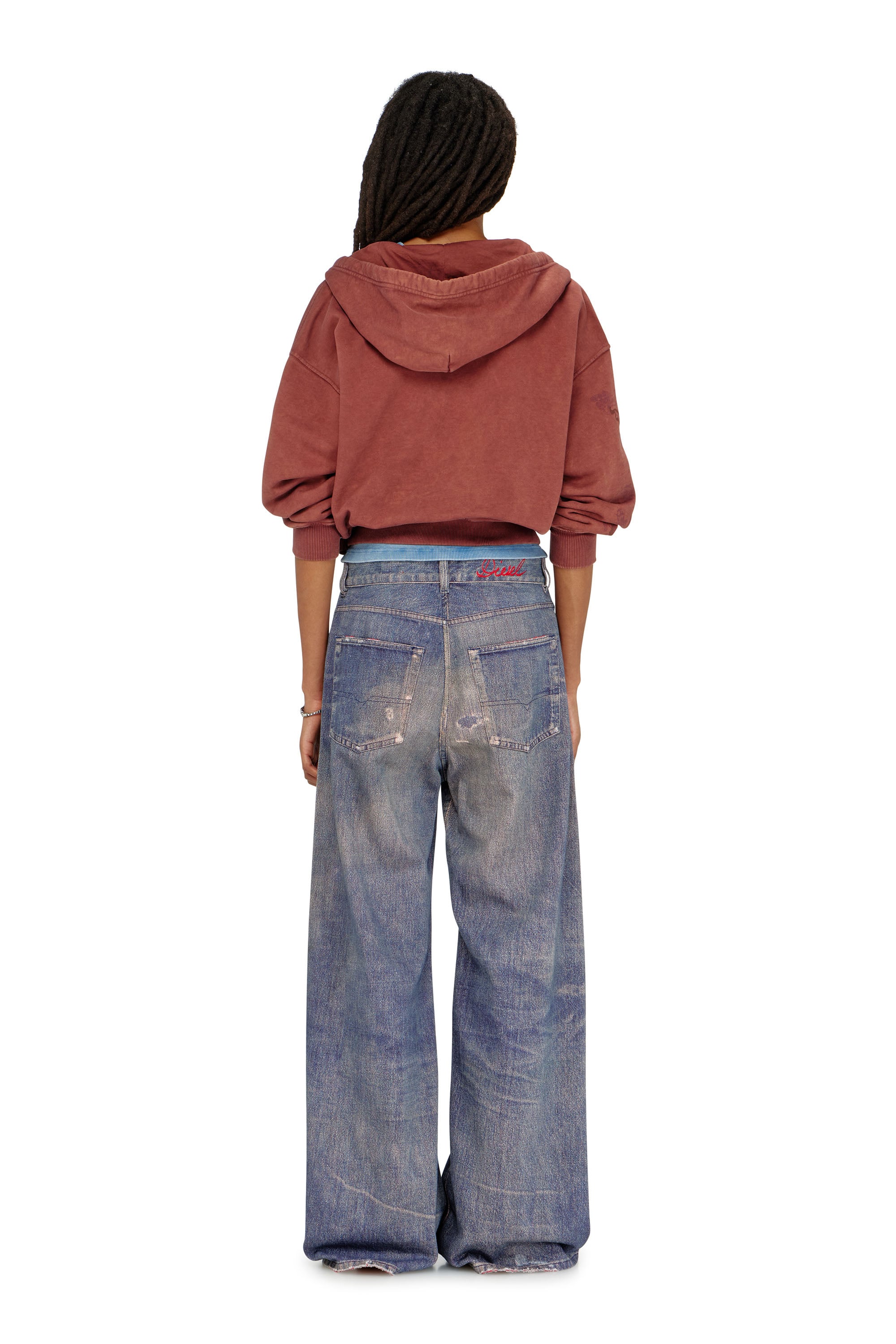 Diesel - Damen Relaxed Jeans 1996 D-Sire 09P95, Dunkelblau - 3