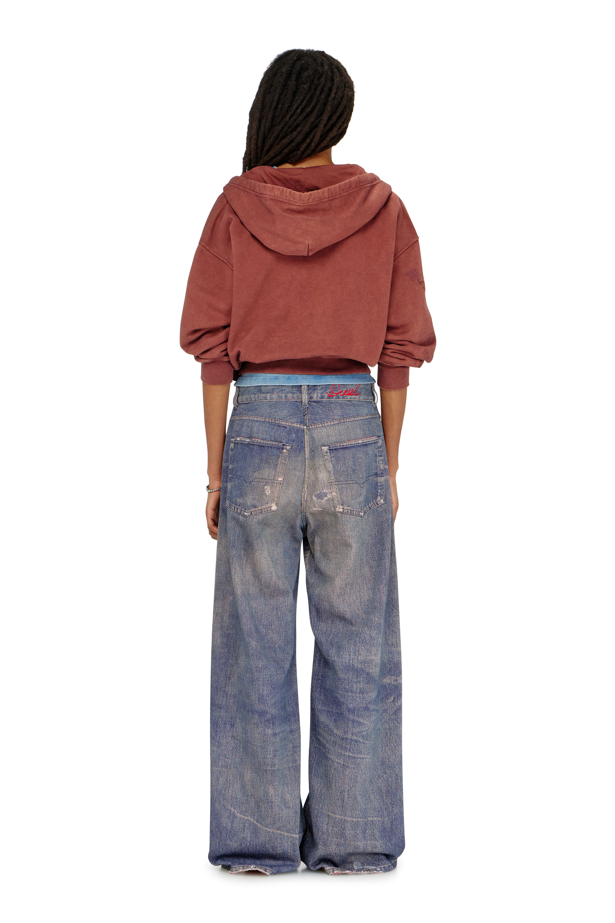 Diesel - Damen Relaxed Jeans 1996 D-Sire 09P95, Dunkelblau - 3