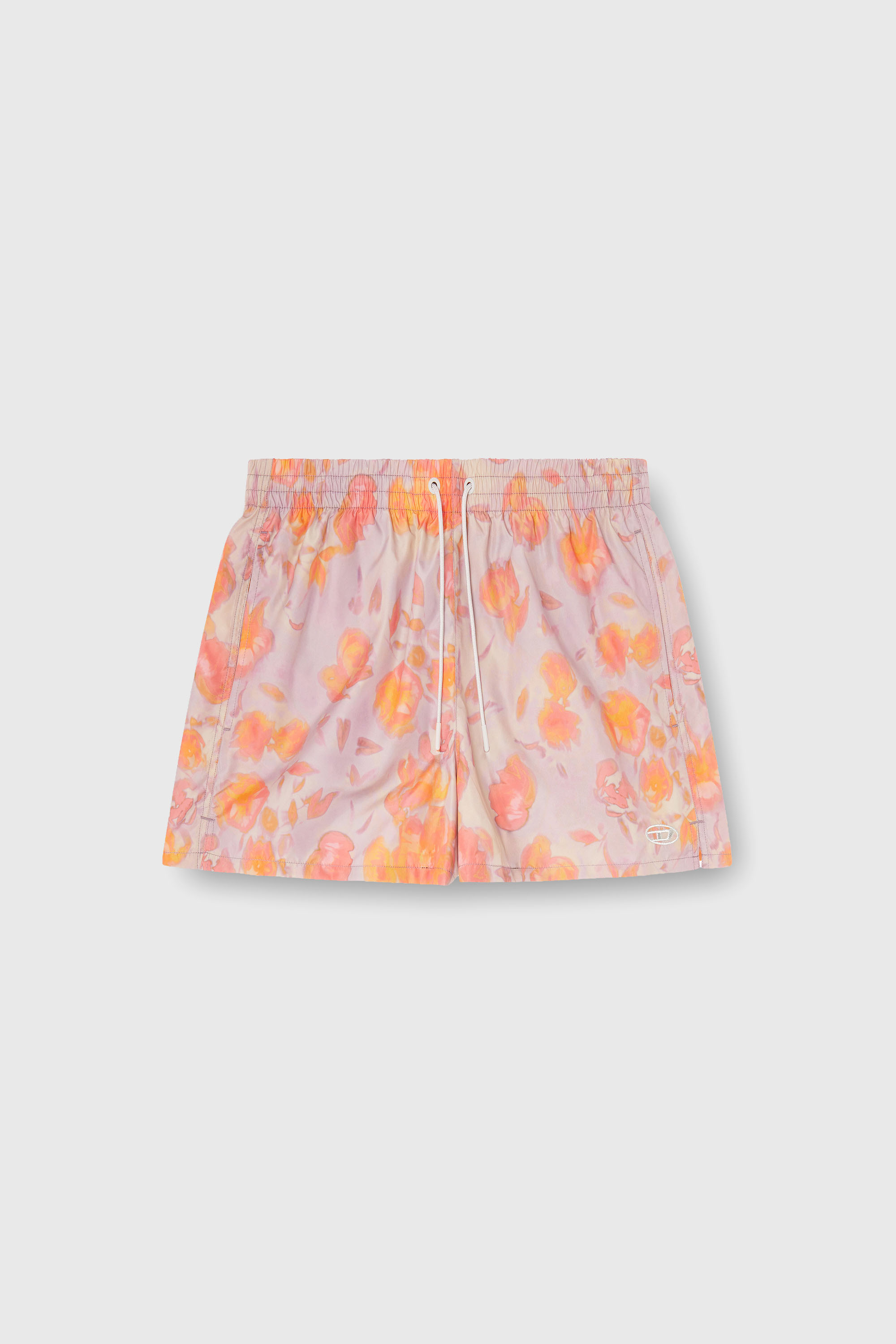 Diesel - OLLY-34-D-CORE, Herren Metallische Badeshorts mit Blumenmuster in Lila - 2