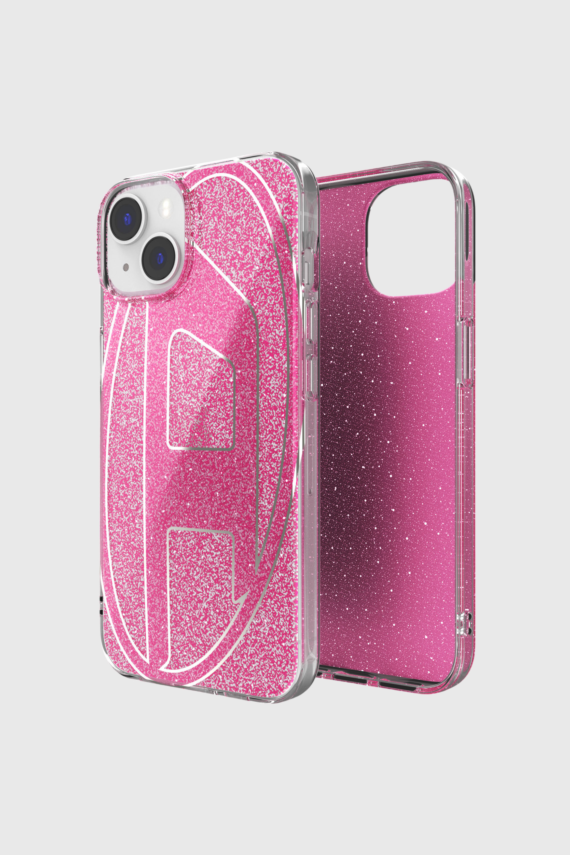 Diesel - 60034 AOP CASE, Unisex Glitter Case f&uuml;r iP 13/ 14 in Rosa - 1