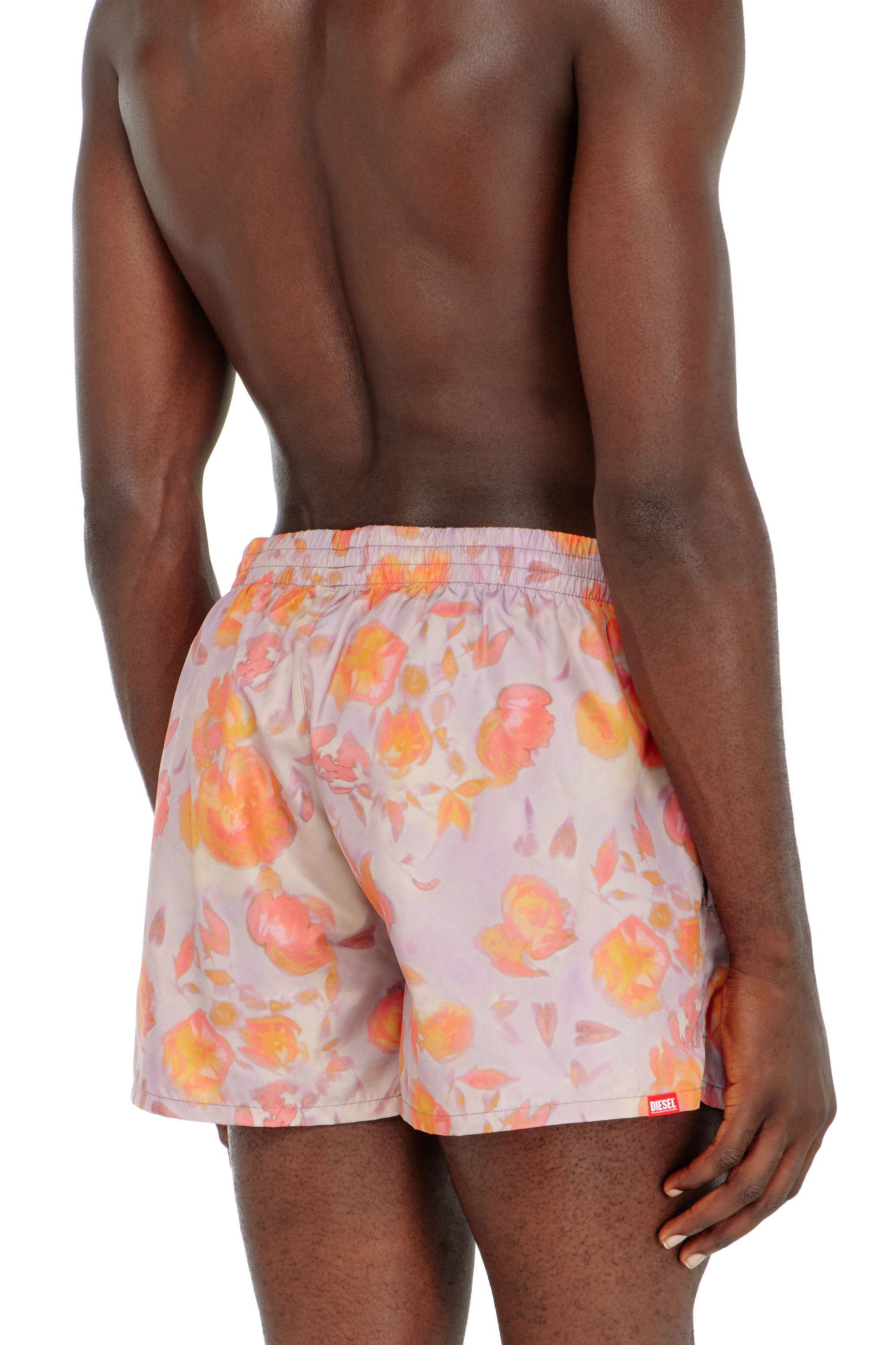 Diesel - OLLY-34-D-CORE, Herren Metallische Badeshorts mit Blumenmuster in null - 4