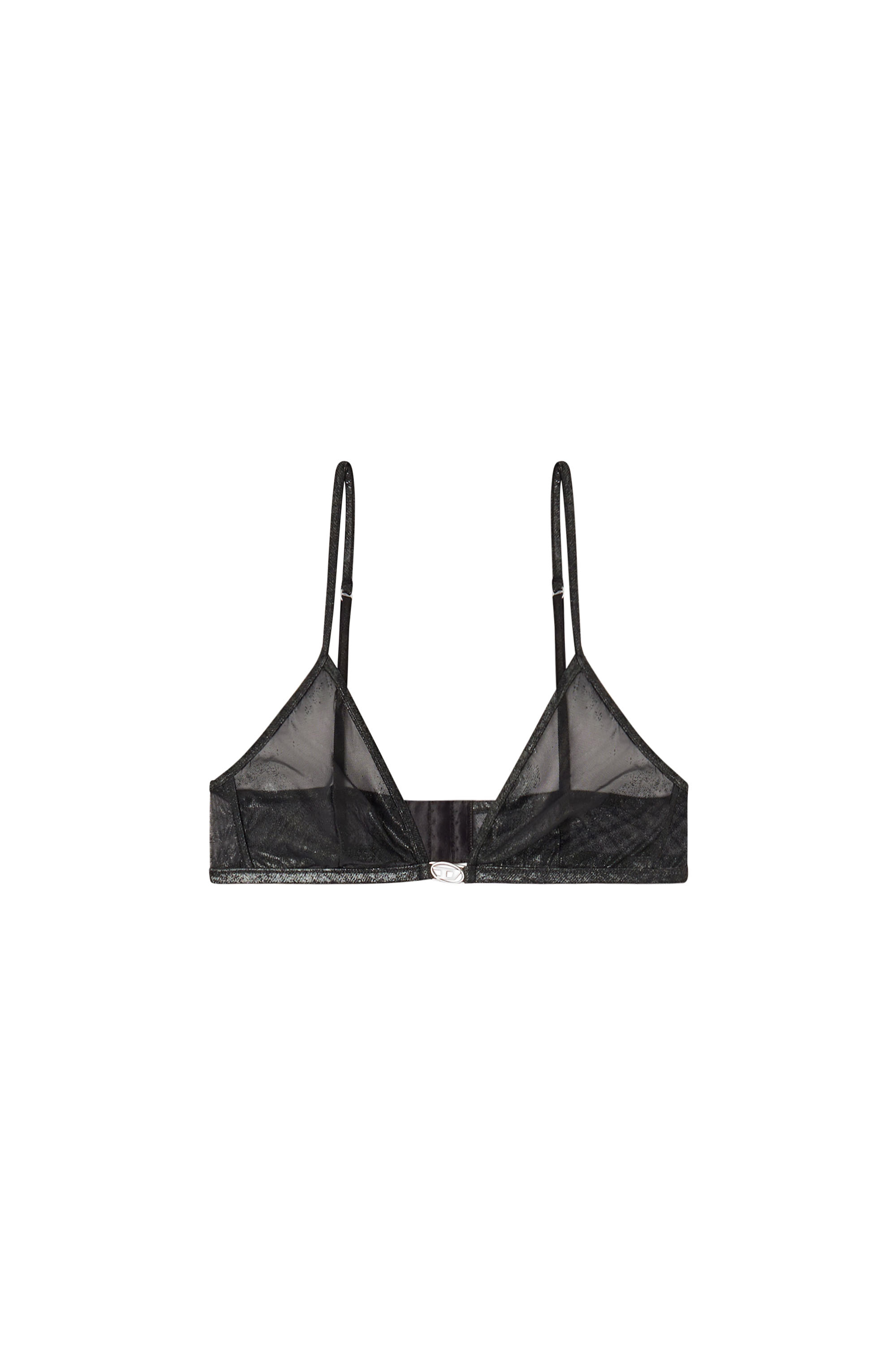 Diesel - LUNA-GFT, Damen Dreieckiger Nylon-BH in Schwarz - 3