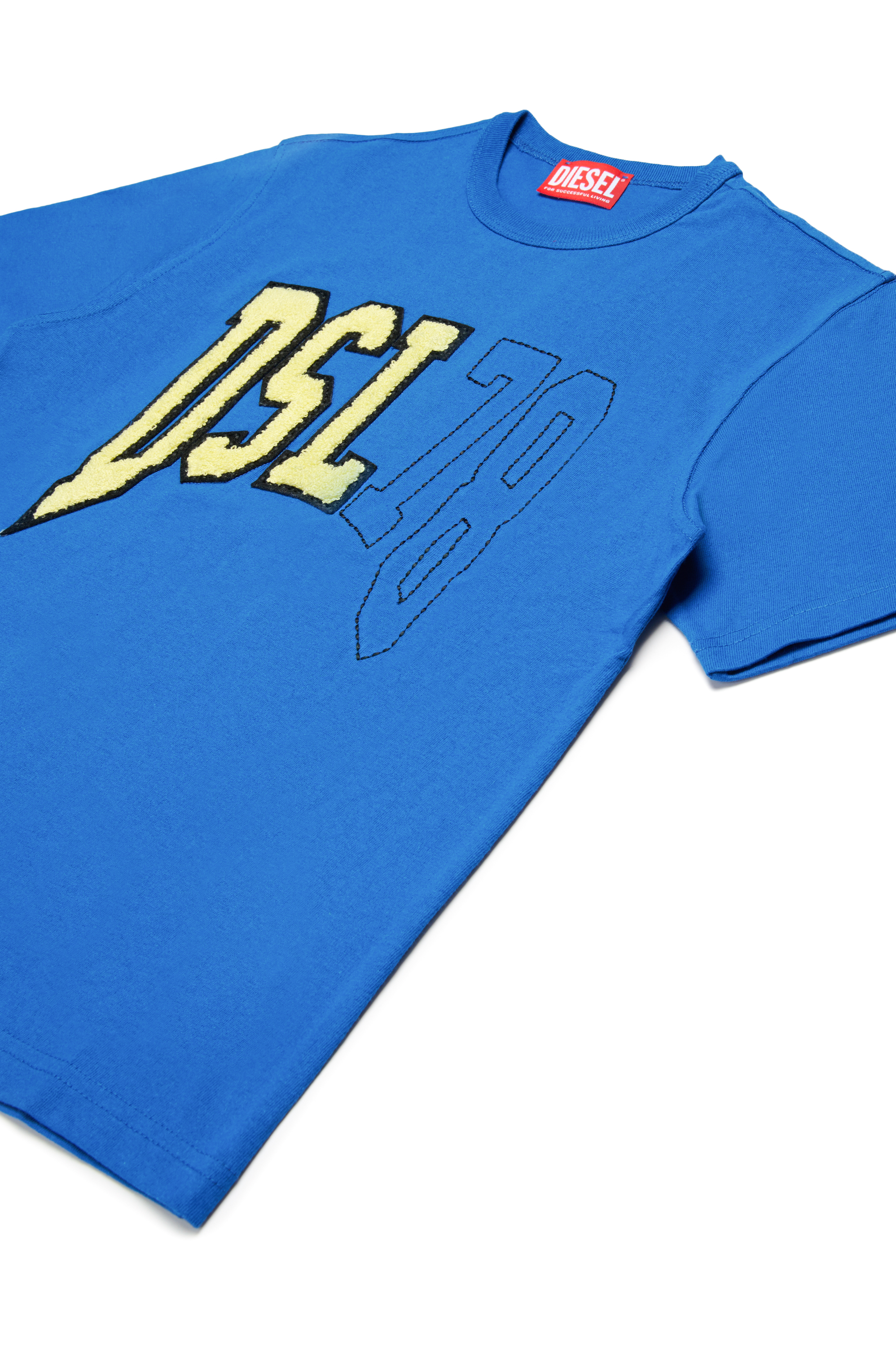 Diesel - TWASHN OVER, Herren T-Shirt mit College-DSL78-Logo in Blau - 3