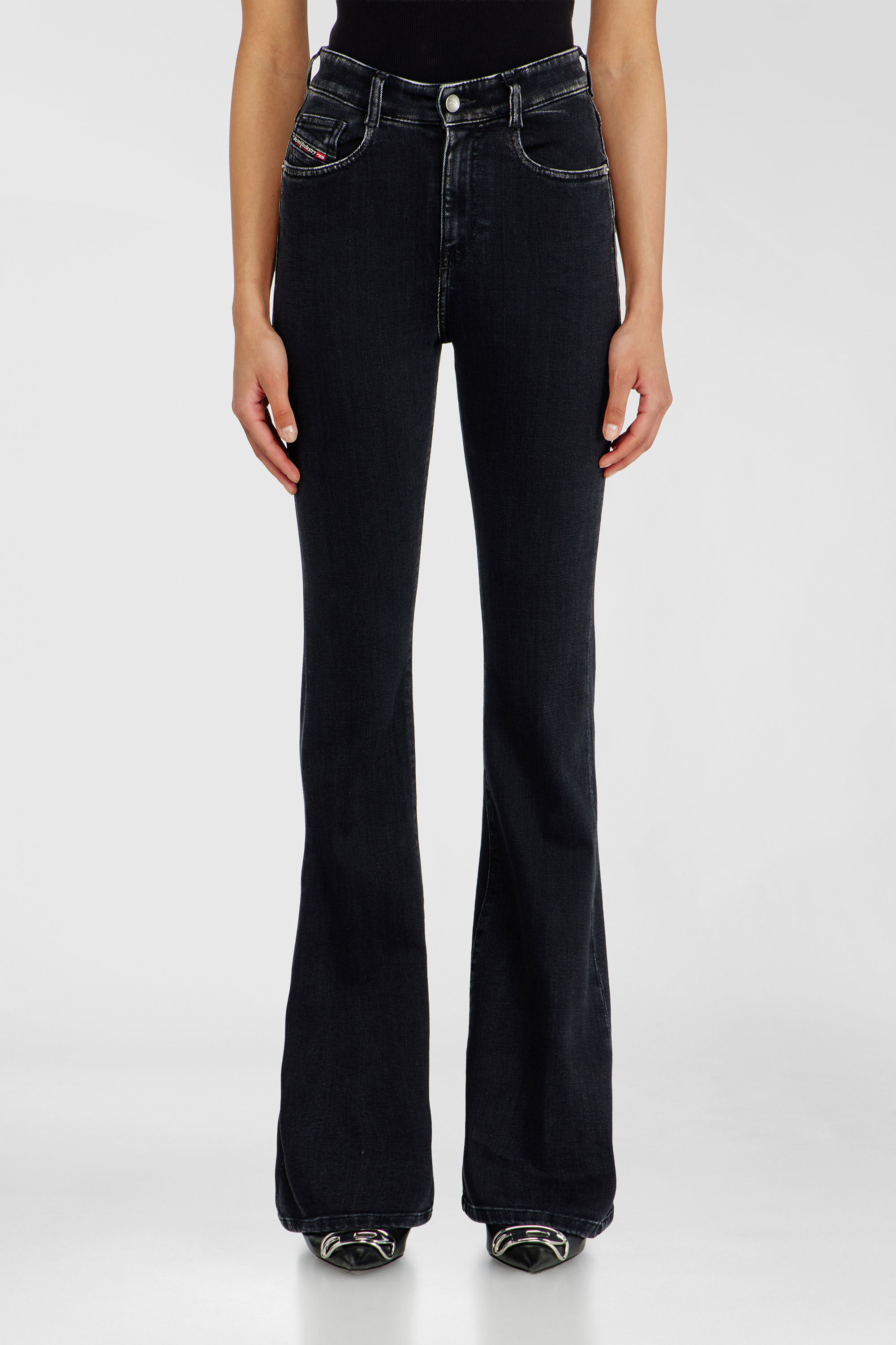 Diesel - Damen Bootcut Jeans 1973 D-Partt 09P75, Schwarz/Dunkelgrau - 1