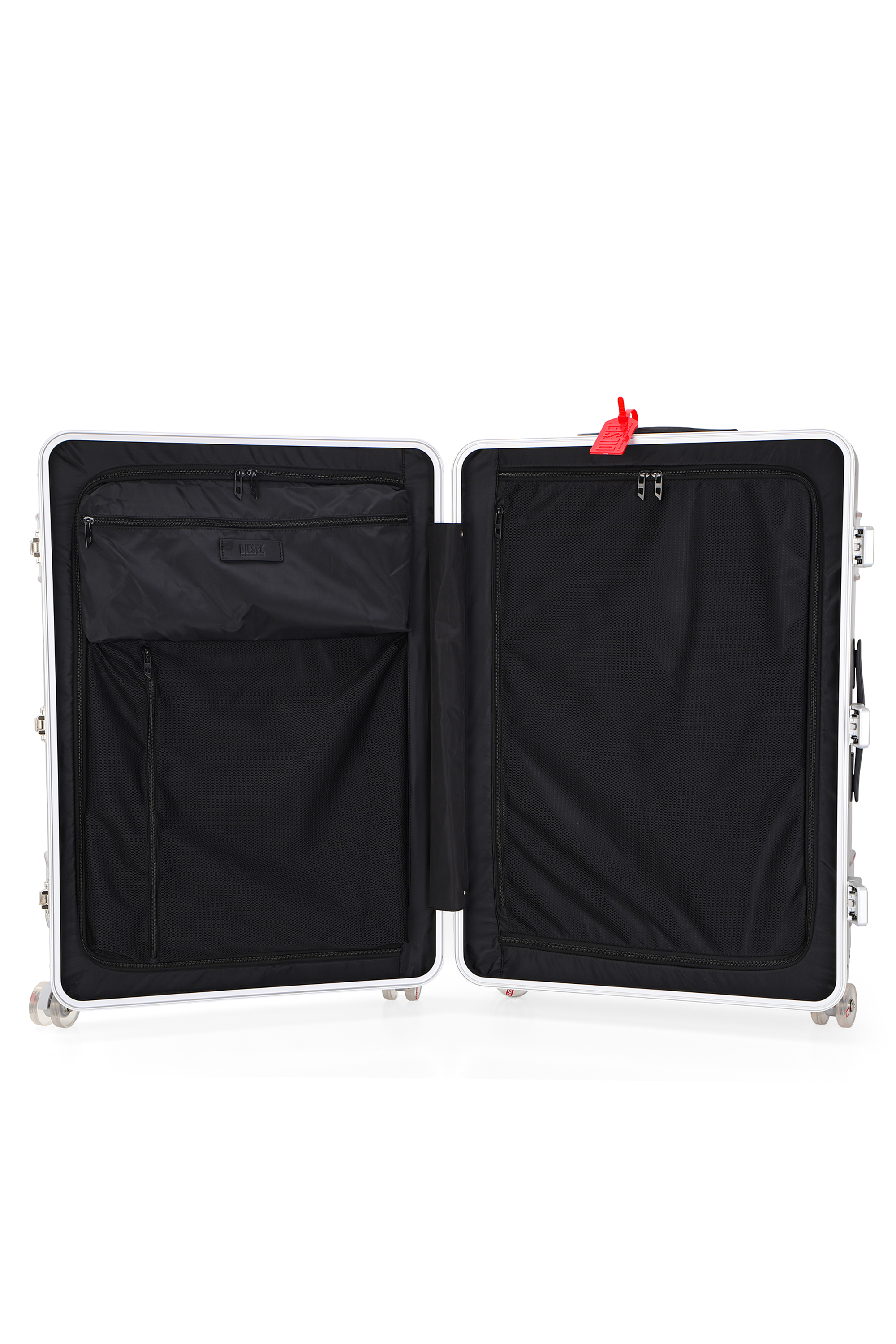 Diesel - DIESEL PC STRONG IMAGE TROLLEY- DSL003, Unisex Robuster 28"-Handgep&auml;ckkoffer in Silber - 4