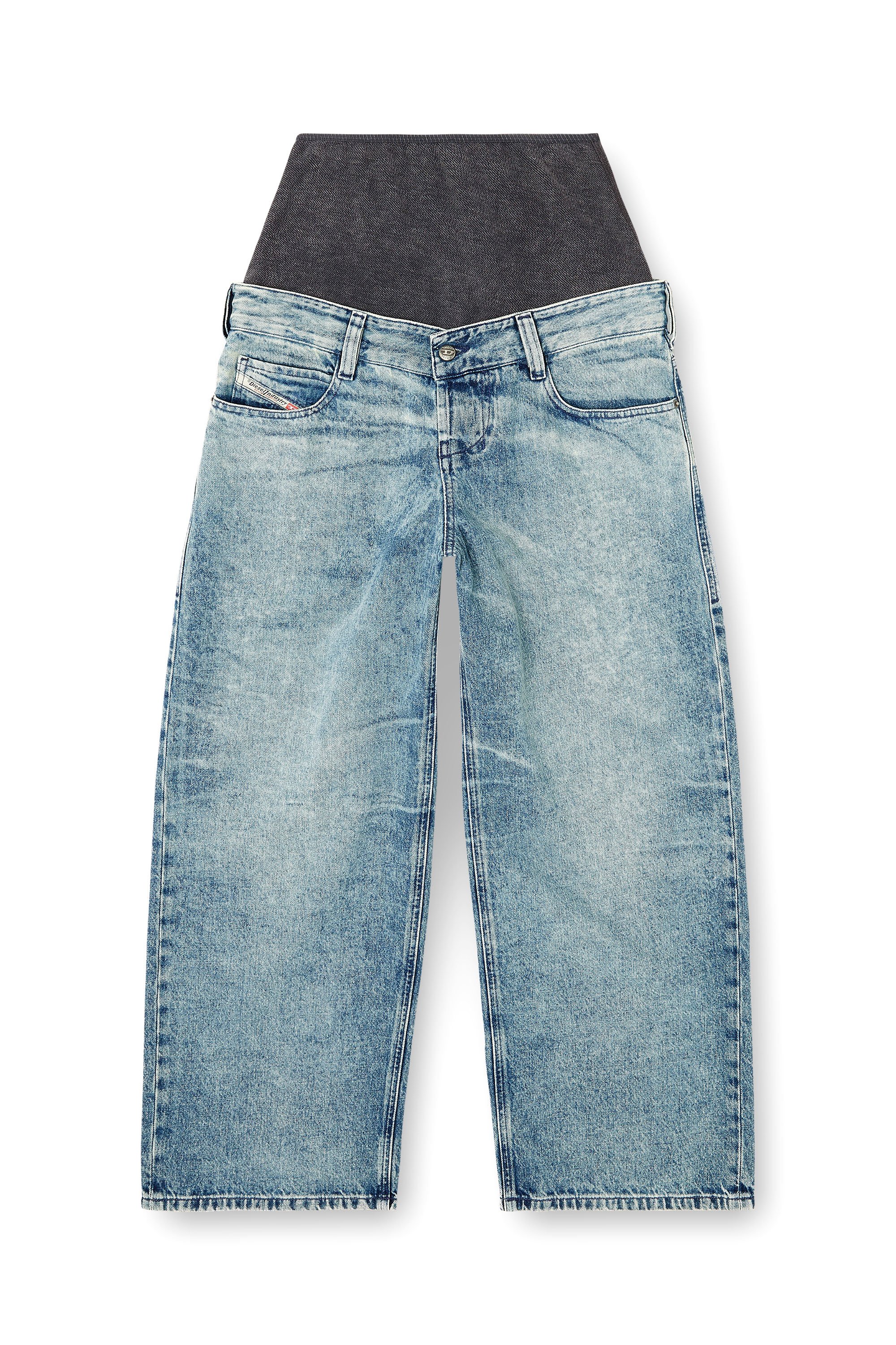 Diesel - Damen Relaxed Jeans D-Eni 09N97, Mittelblau - 3
