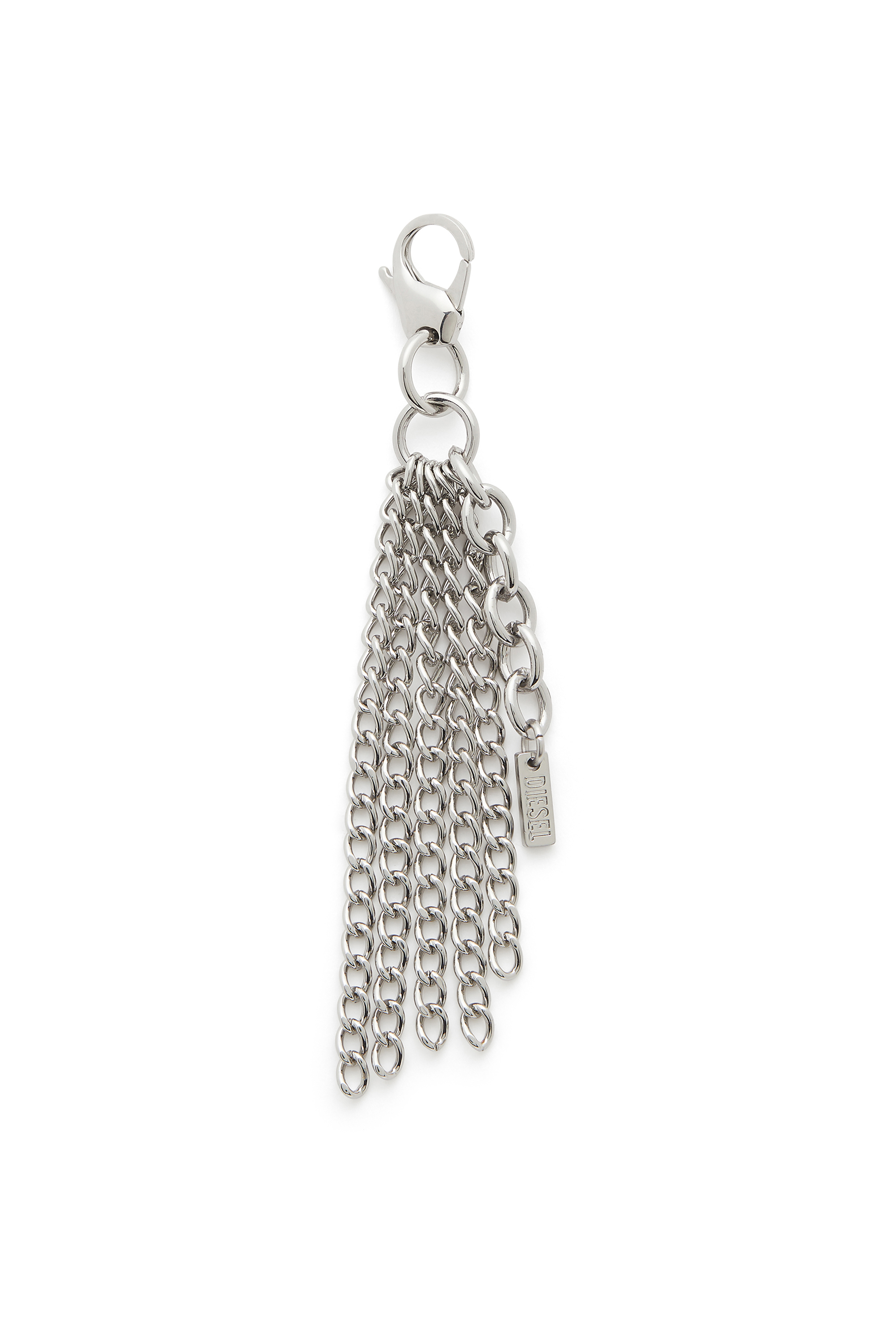 Diesel - CHARM-MULTI CHAIN, Damen Metallschl&uuml;sselanh&auml;nger mit Kettenfransen in Silber - 1