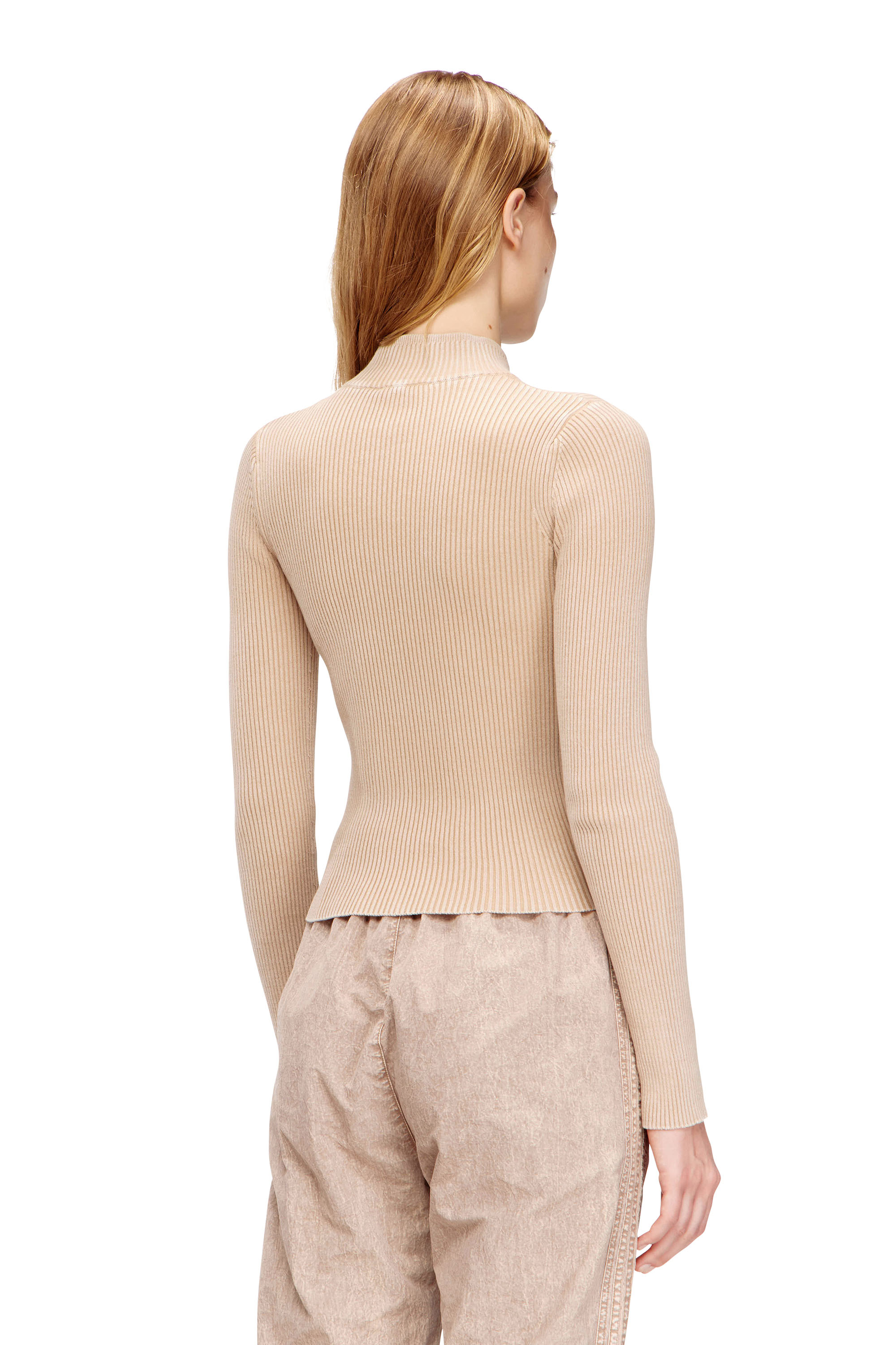 Diesel - M-MELISSA, Damen Cardigan mit Rei&szlig;verschluss und Cargotaschen aus Denim in null - 4