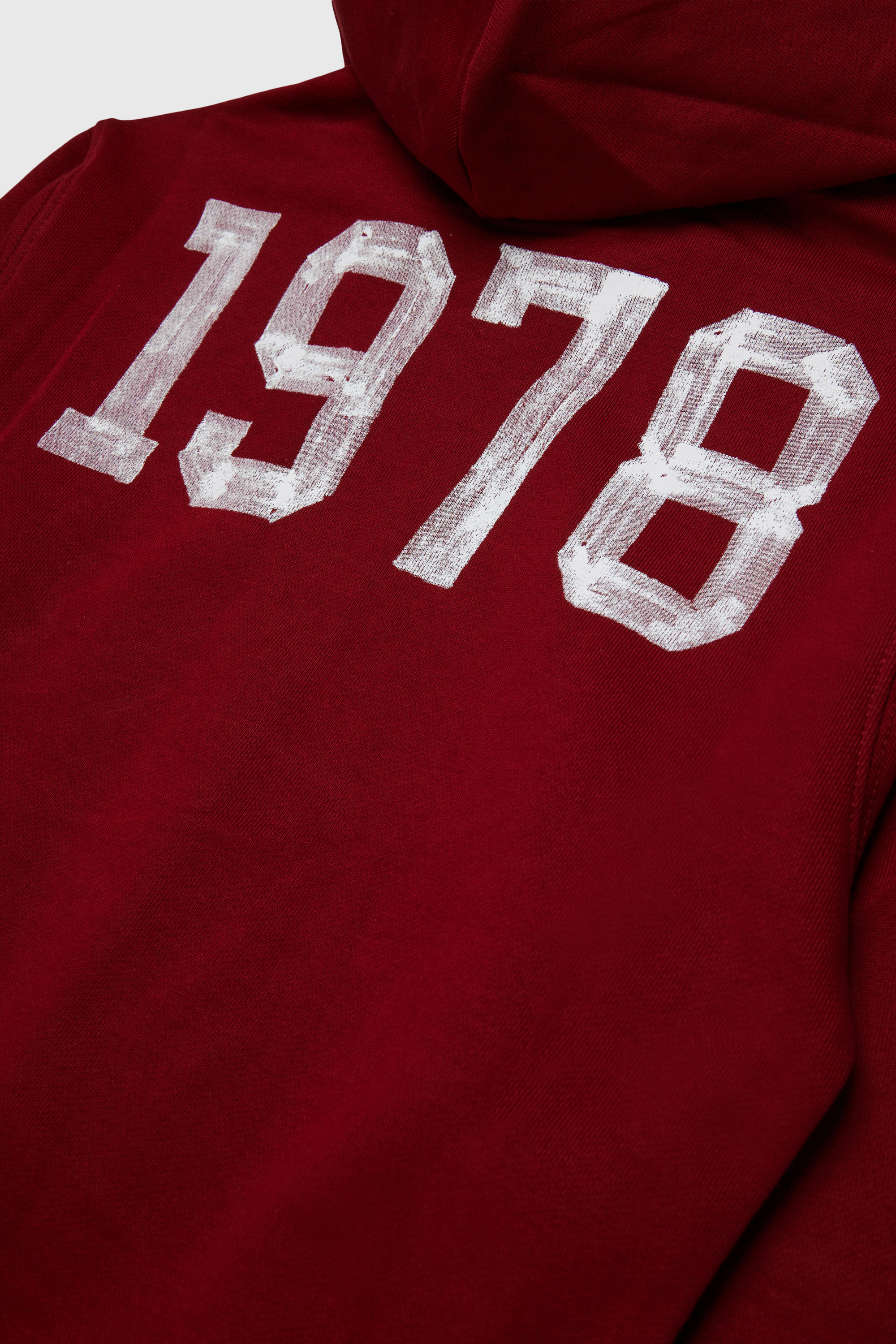 Diesel - SBANDHOOD OVER, Herren Kapuzensweatjacke mit Logo-Prints im Farbeffekt in Rot - 4
