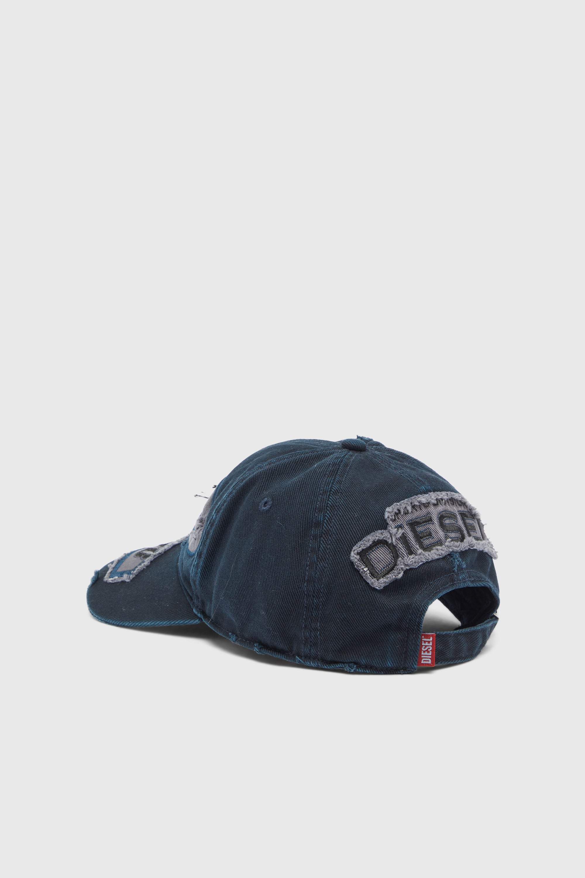 Diesel - C-BRAFF, Unisex Basecap mit Strick-Aufn&auml;hern in Blau - 2