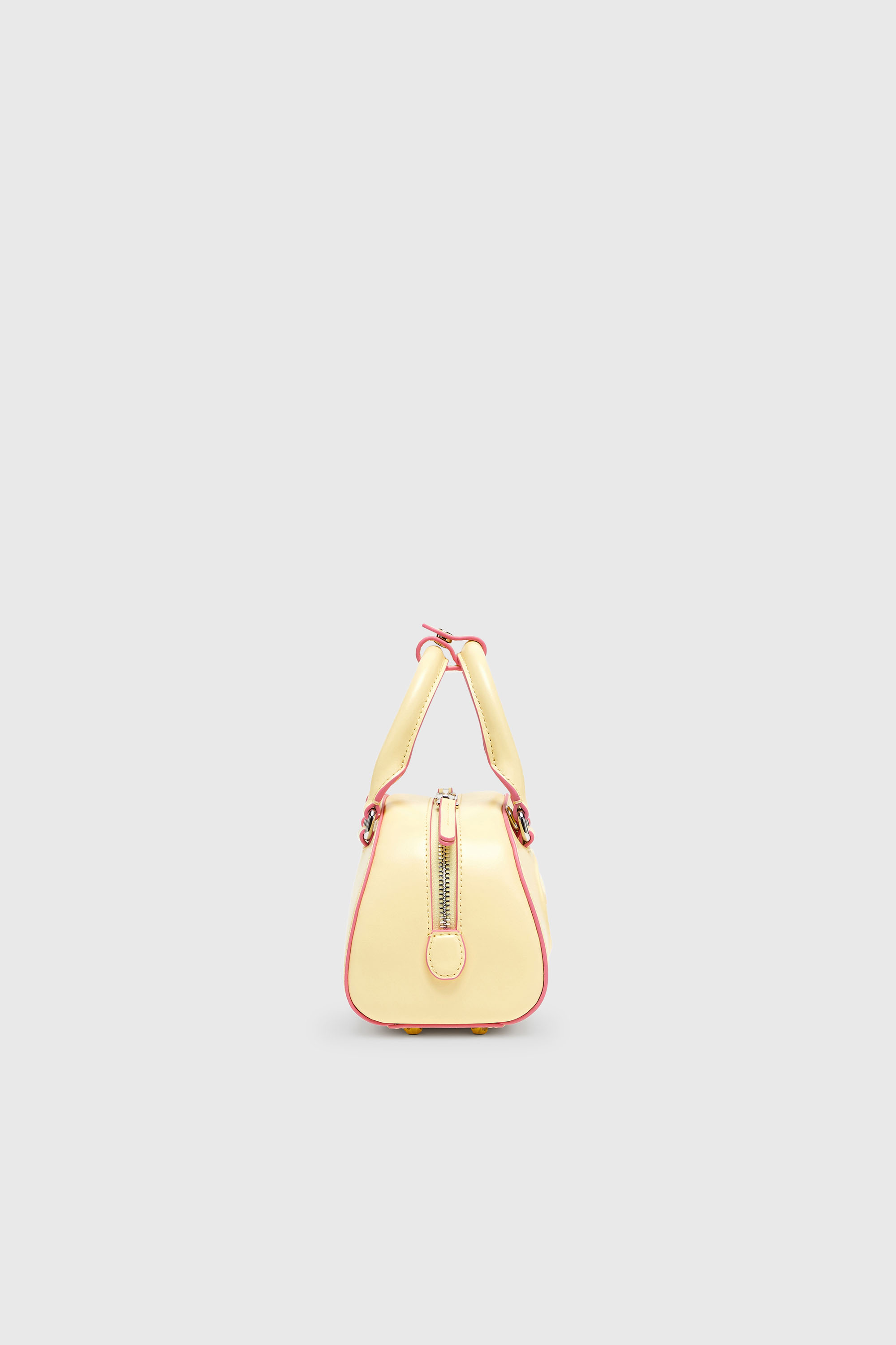 Diesel - 1DR DOME CROSSBODY, Damen 1DR Dome-Kleine-Bowling-Tasche aus Leder in Gelb - 5