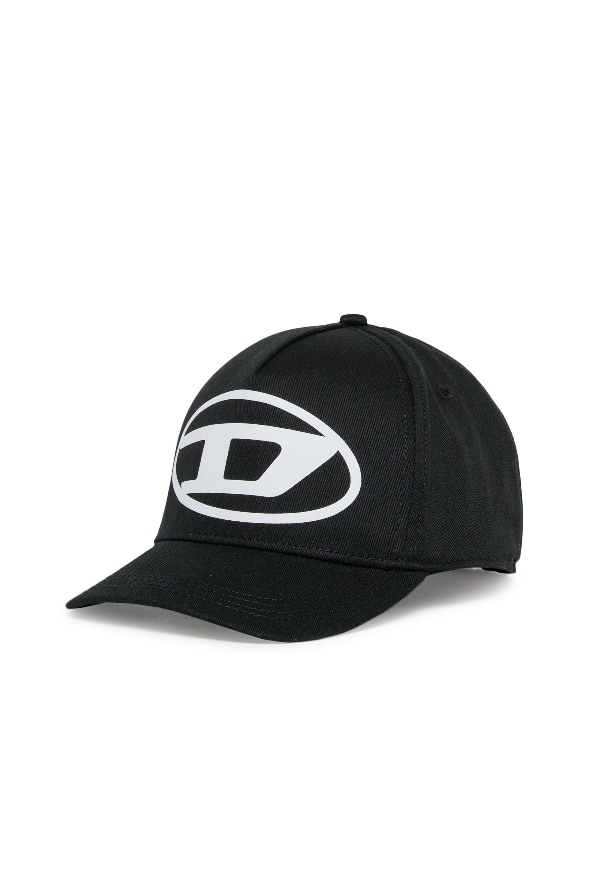 Diesel - FLIMO, Herren Baseballcap mit Oval D Logo-Print in Schwarz - 1