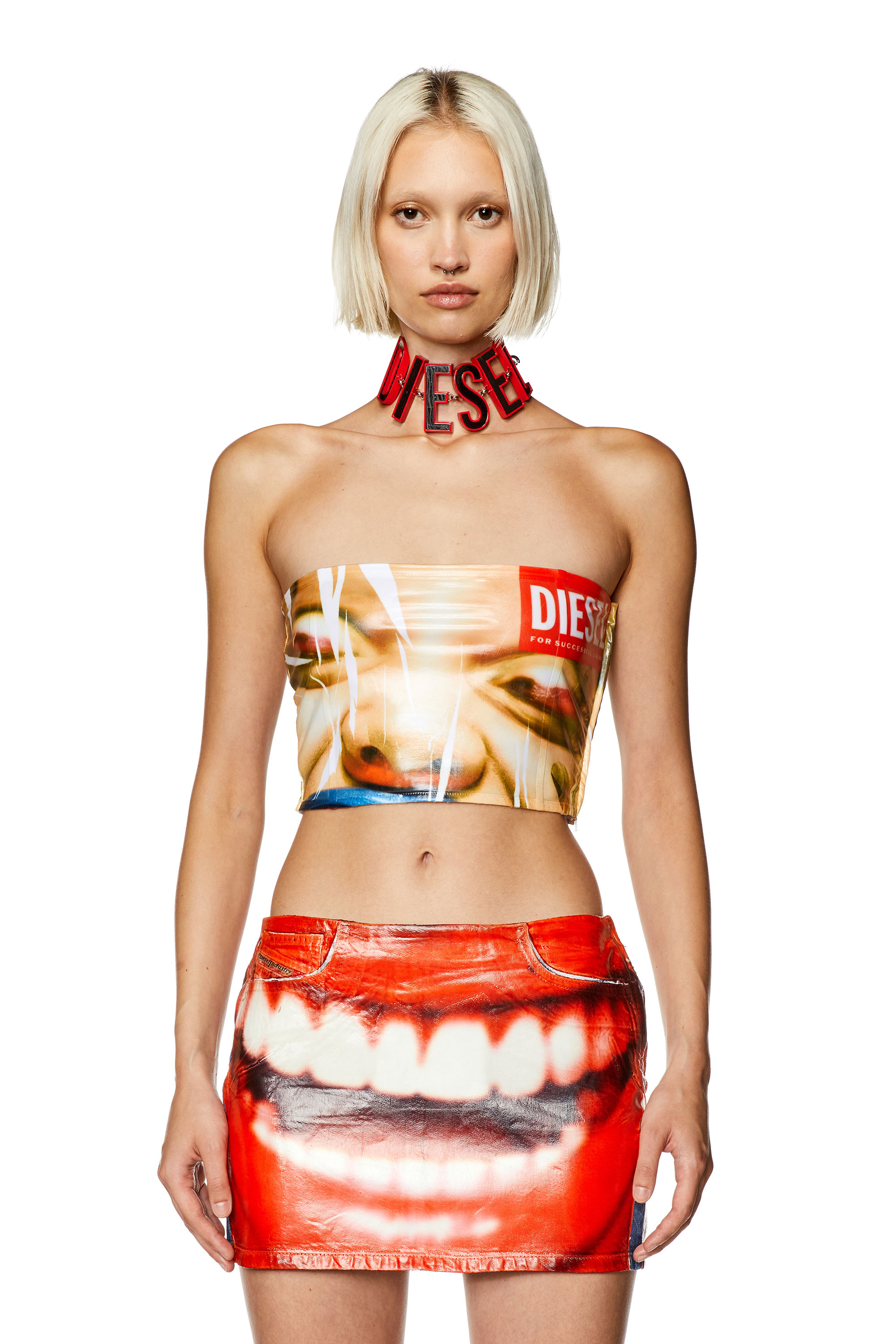 Diesel - T-HOLLOX, Beige - Image 1
