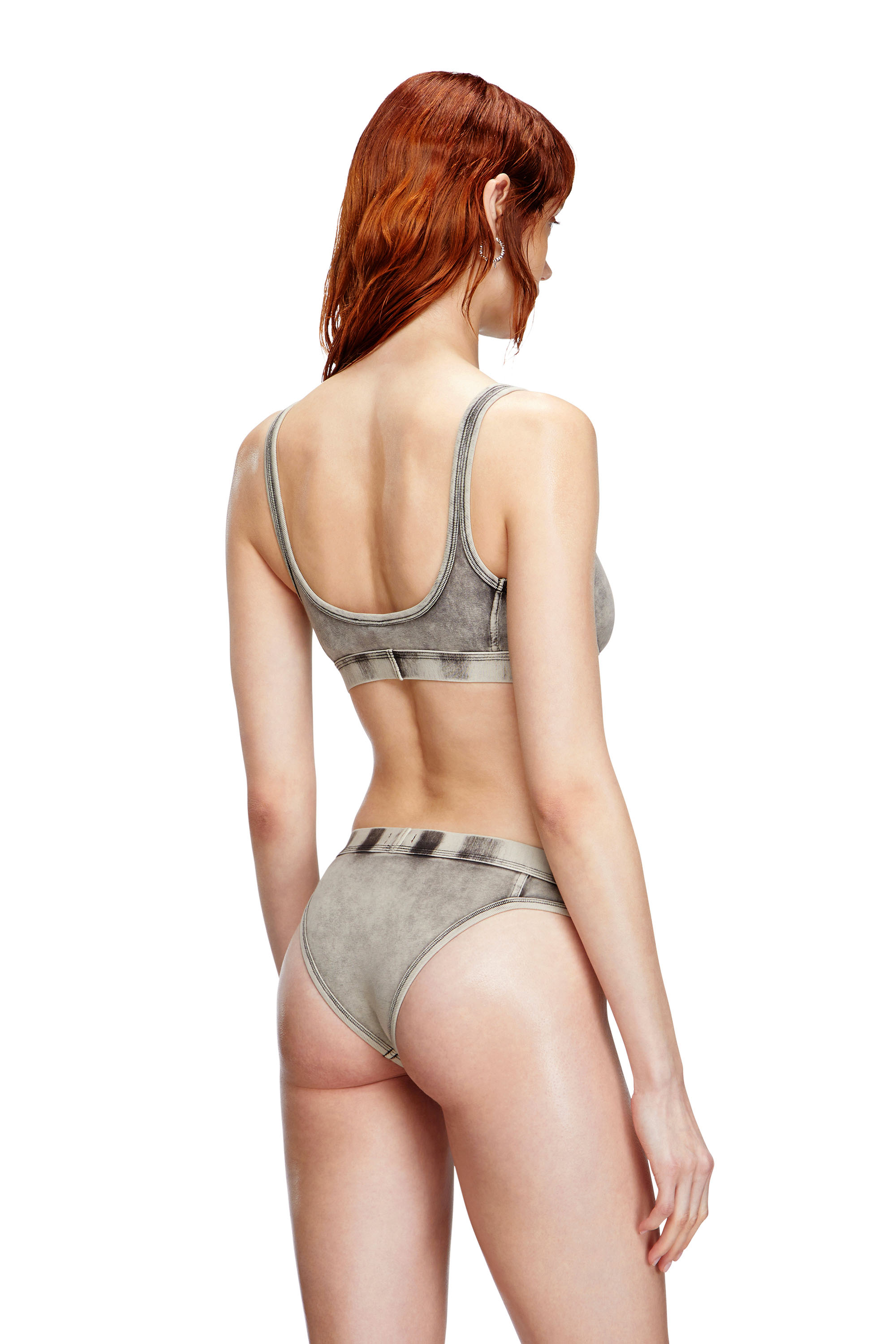 Diesel - CLODIA-DNM, Damen Briefs aus Jersey mit Denim-Effekt in Grau - 4
