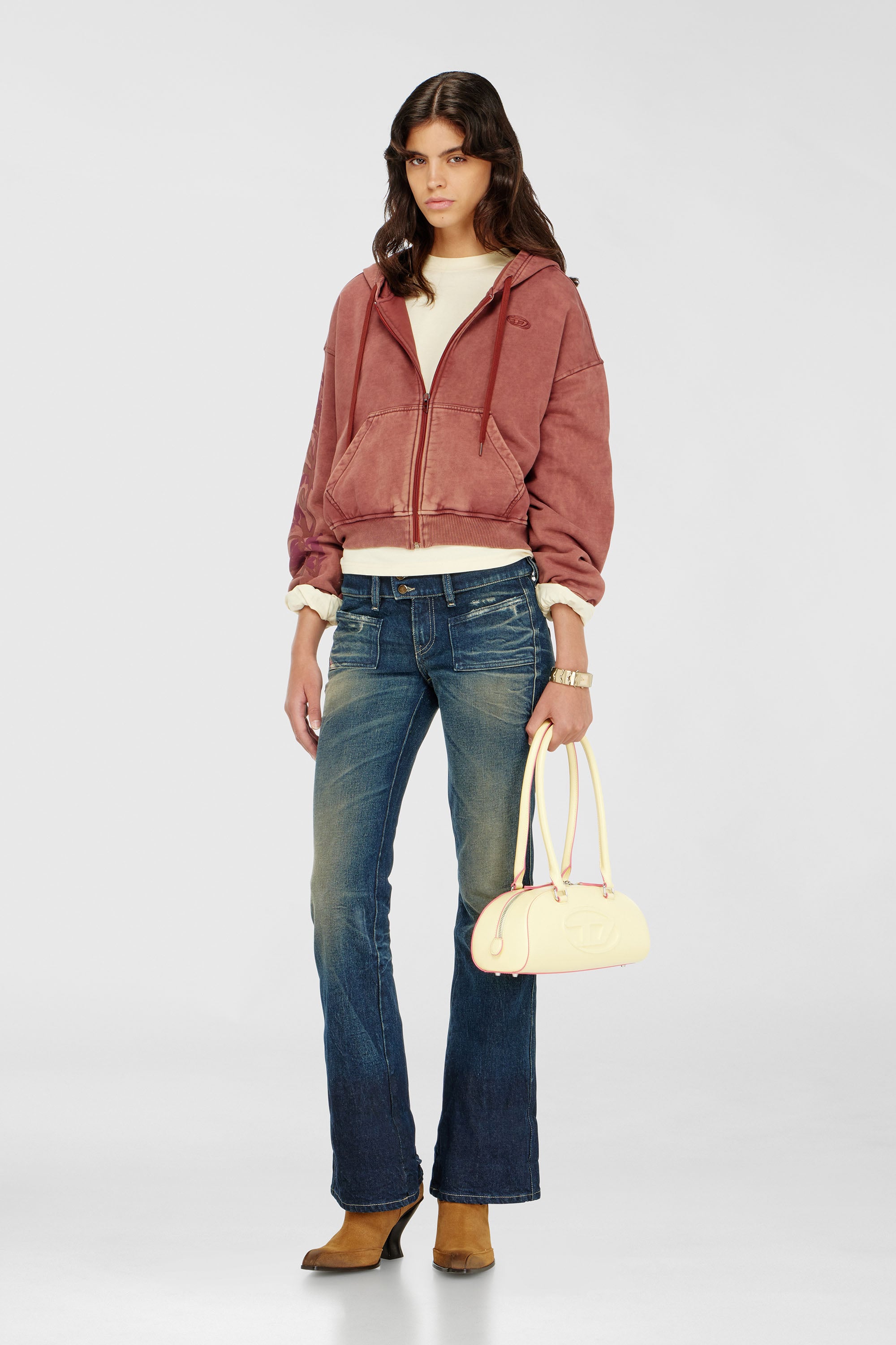 Diesel - Damen Bootcut Jeans D-Hush 007EH, Dunkelblau - 1