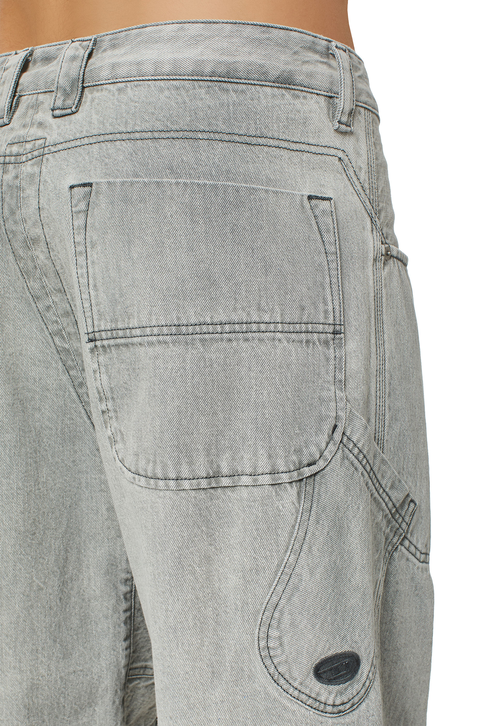 Diesel - D-Fransy 0ICVH Straight Jeans, Grau - Image 4