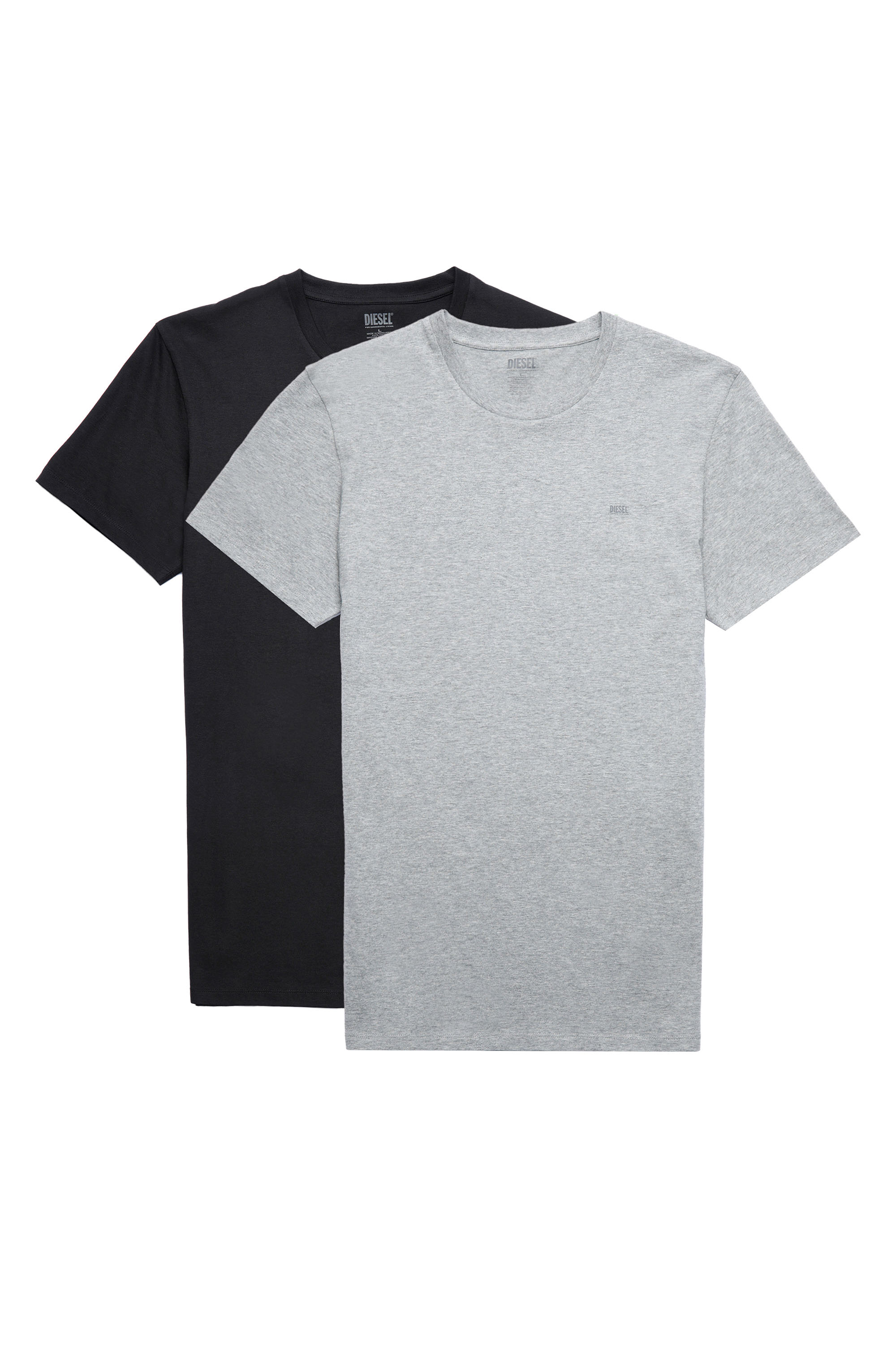 Diesel - UMTEE-RANDAL-TUBE-TWOPACK, Schwarz/Grau - Image 1
