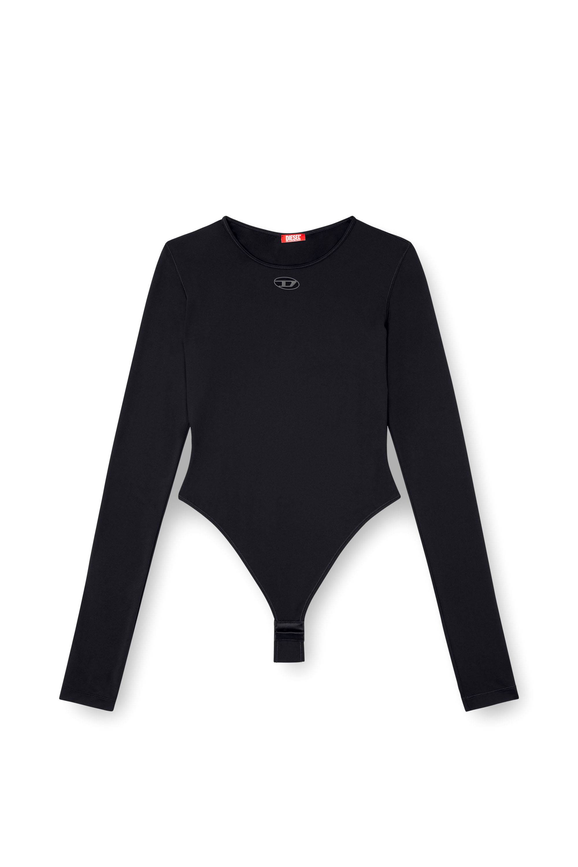 Diesel - ANGELINA-UTLT, Damen Bodysuit aus Stretch-Nylon in Schwarz - 3