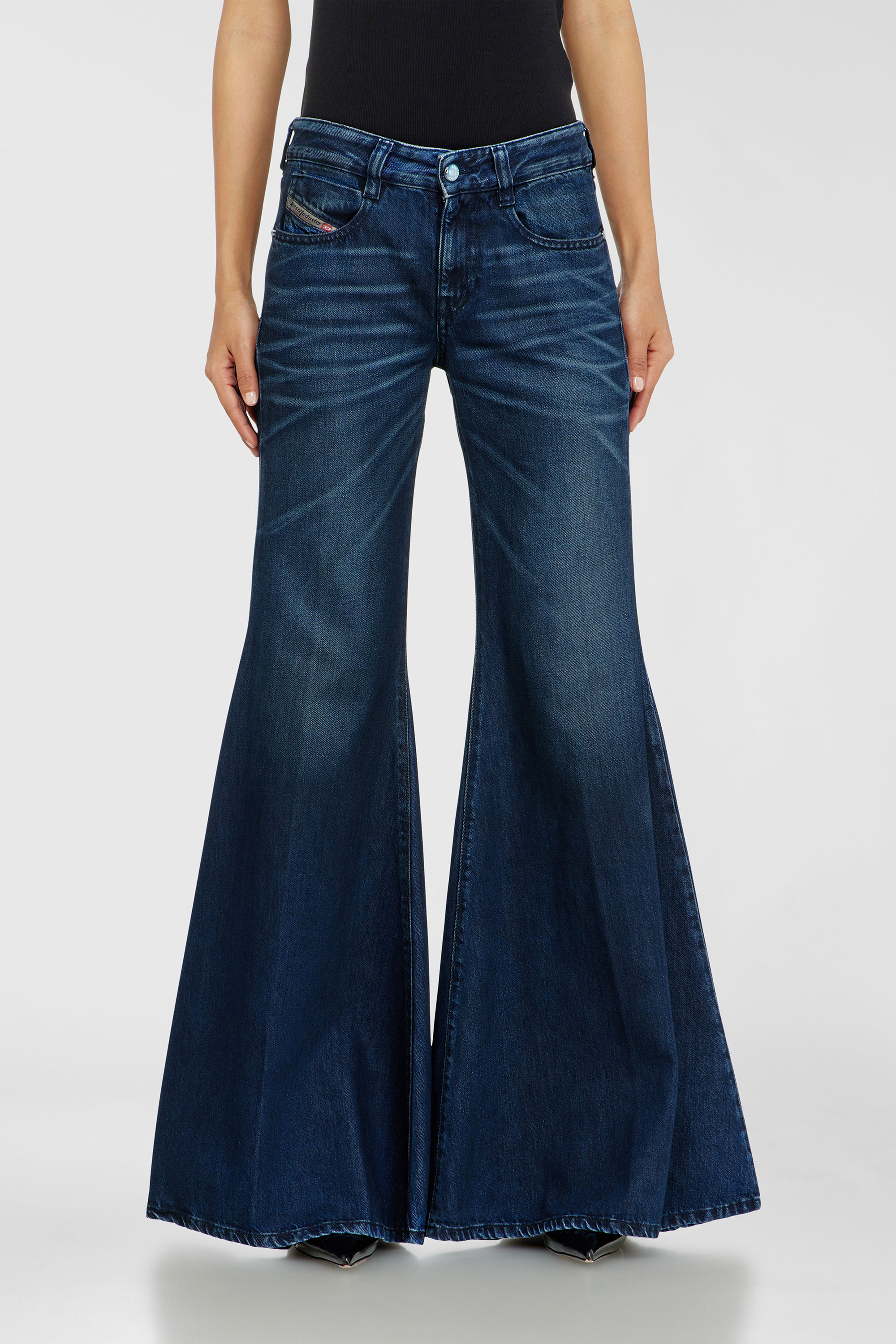 Diesel - Damen Flare Jeans 1970 D-Bleess 09N21, Dunkelblau - 4